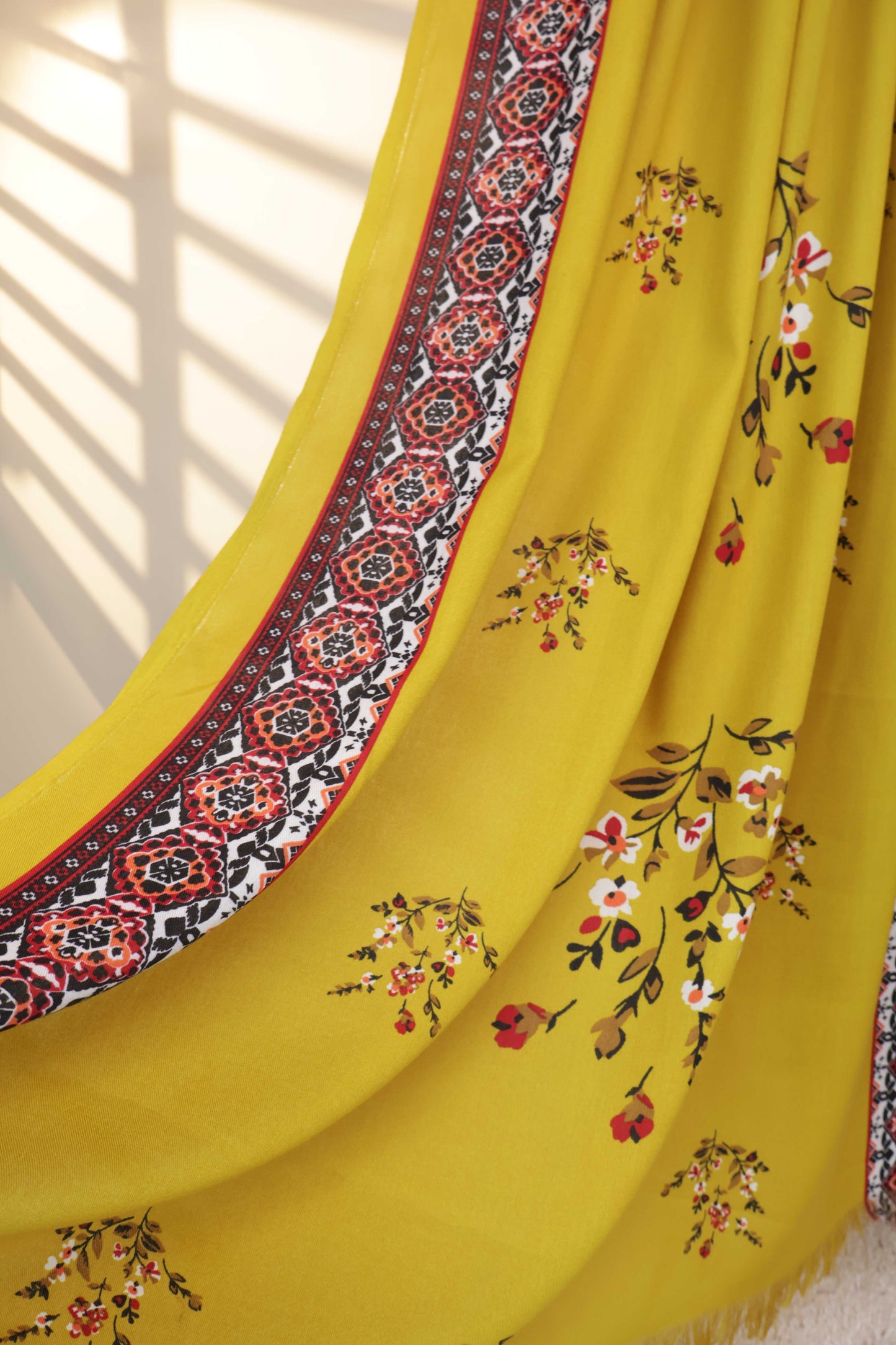 3Piece –  Printed Katria Marina with Pashmina Shawl  VC198