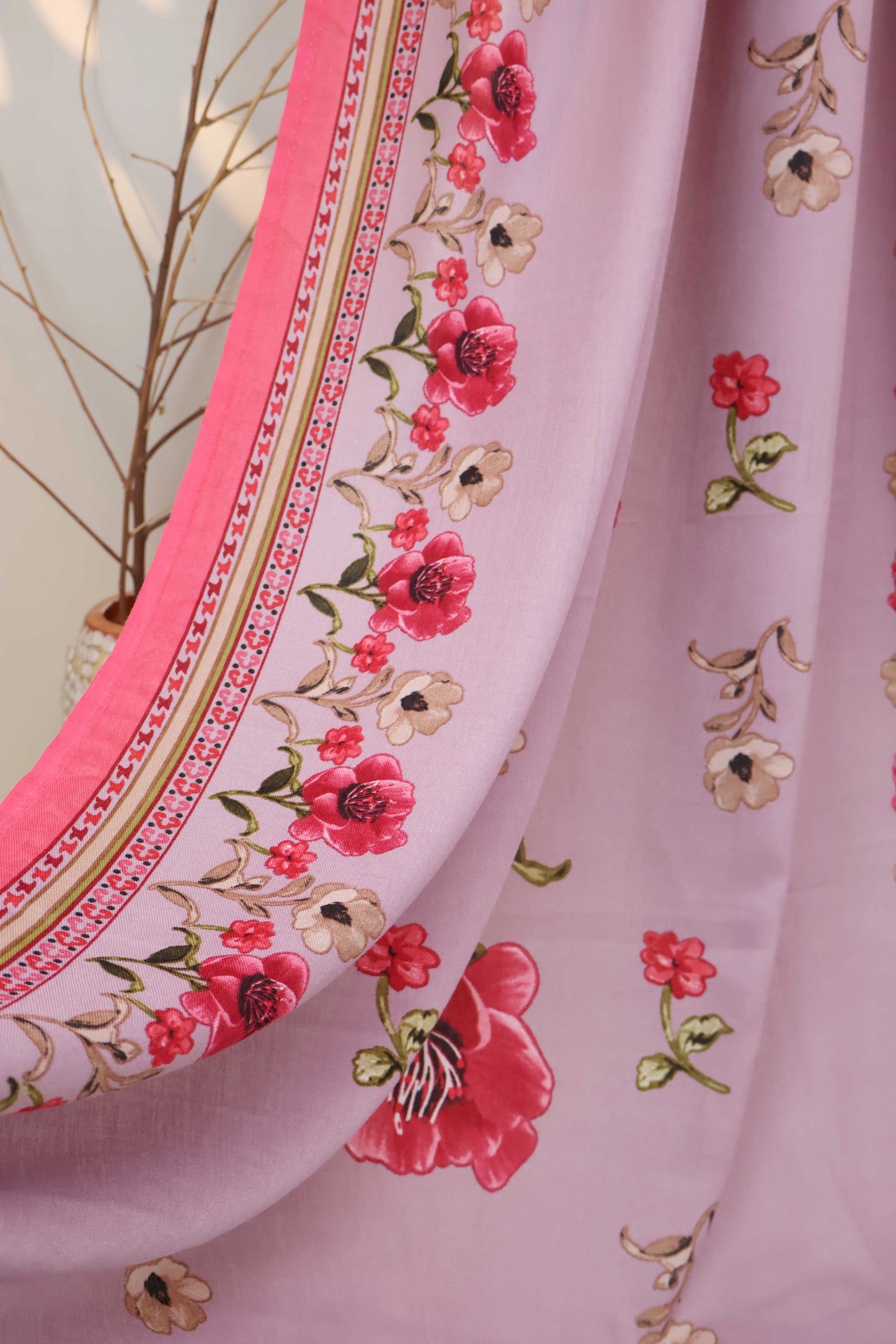 3Piece –  Printed  Marina with Pashmina Shawl  VC153