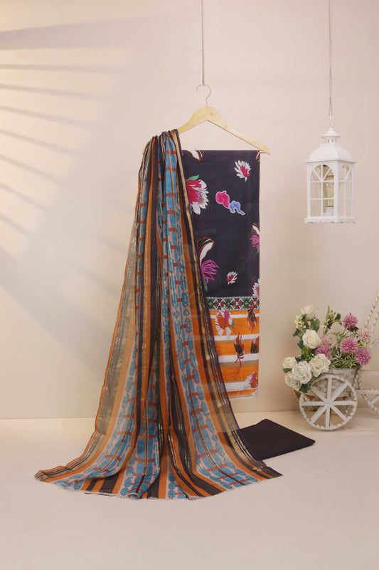 3Piece - Printed Lawn Suit POP ART  GJPA2401A2