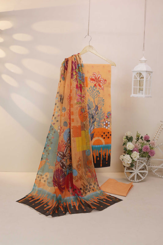 3Piece - Printed Lawn Suit POP ART  H25PA20