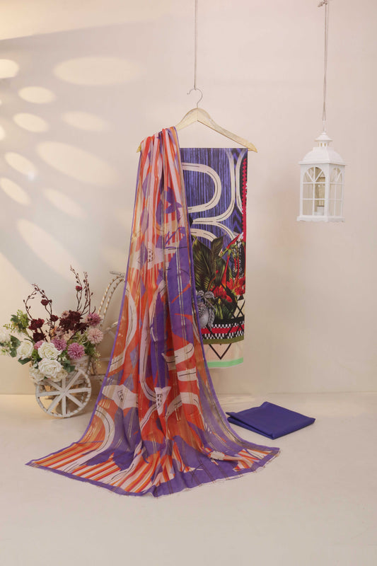 3Piece - Printed Lawn Suit POP ART  H25PA1215