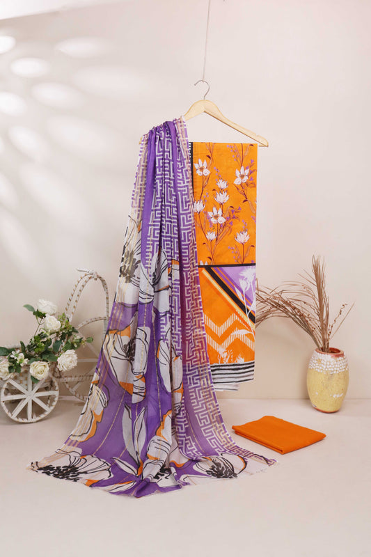 3Piece - Printed Lawn Suit POP ART  GJPA2402A34