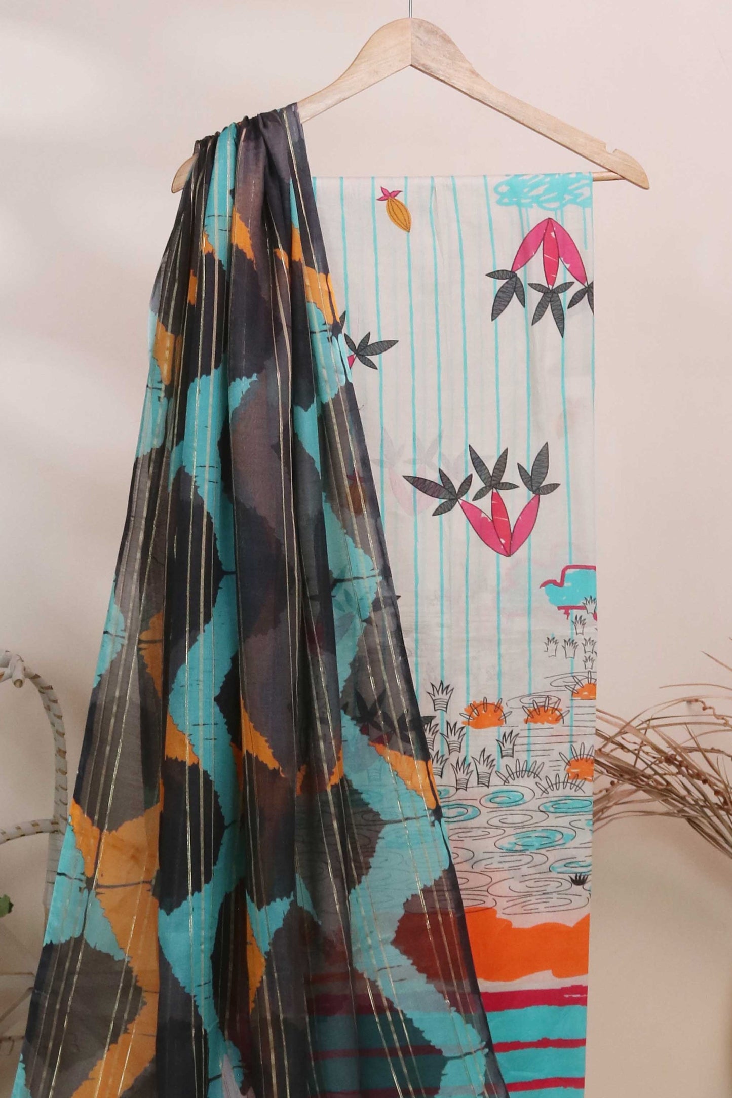 3Piece - Printed Lawn Suit POP ART  H25PA44