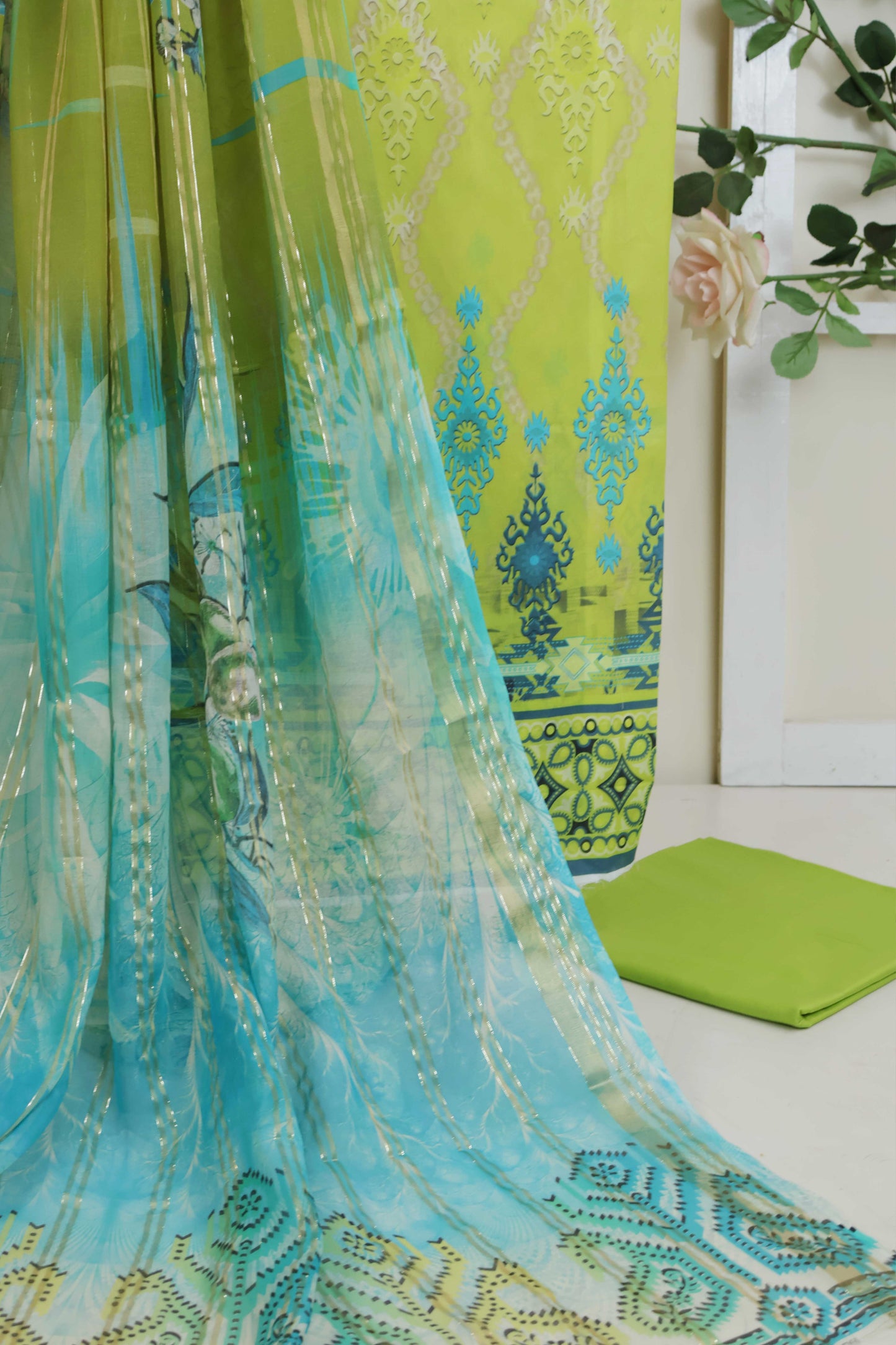 3Piece - Printed Lawn Suit POP ART  GJPA2401A13