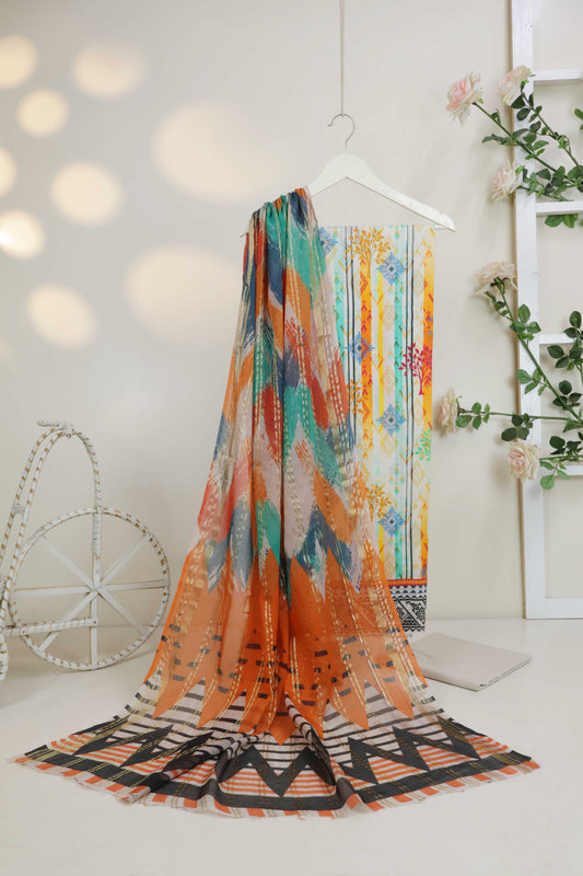 3Piece - Printed Lawn Suit POP ART  GJPA2401A7