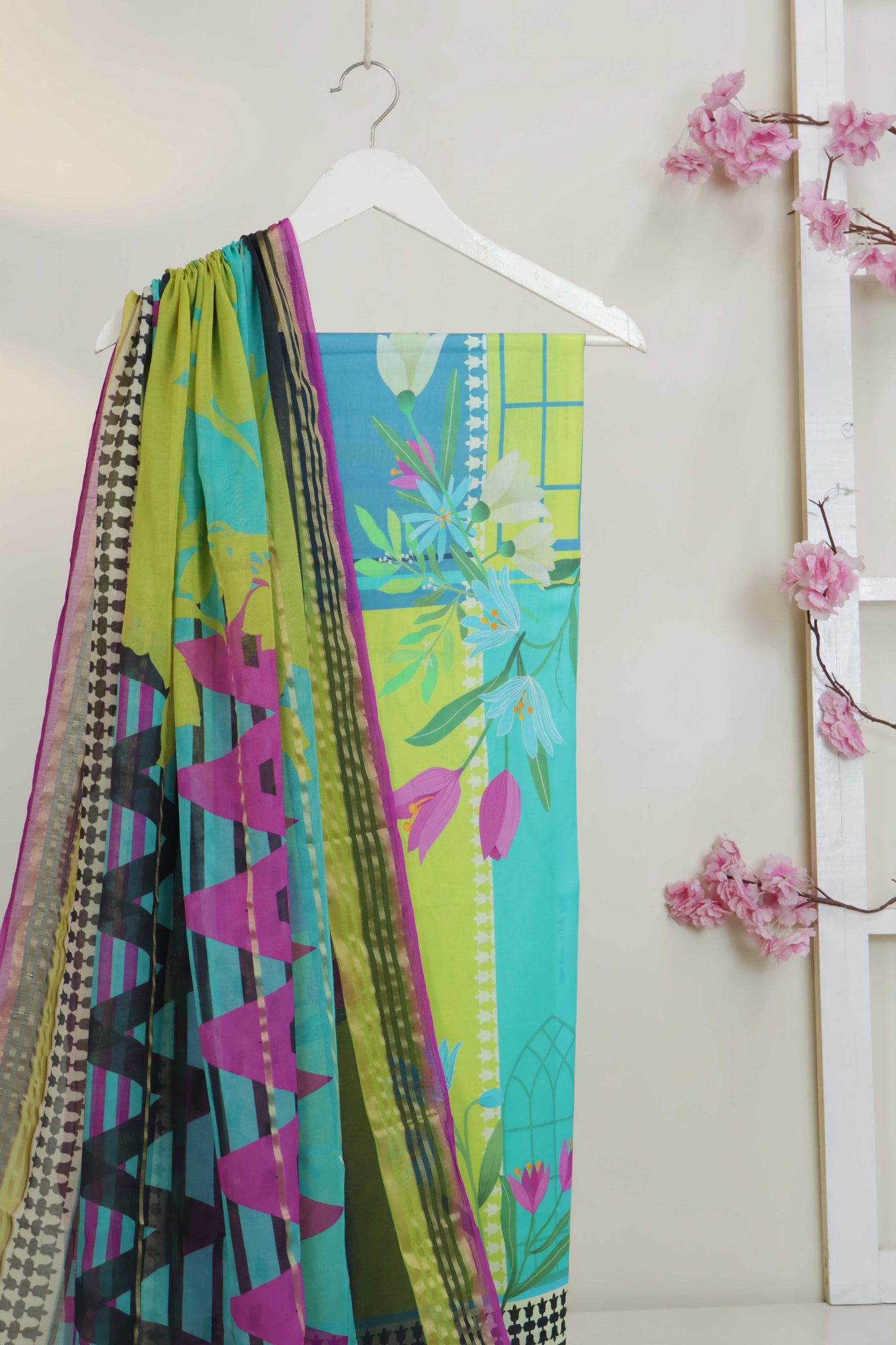 3Piece - Printed Lawn Suit POP ART  GJPA2401A4