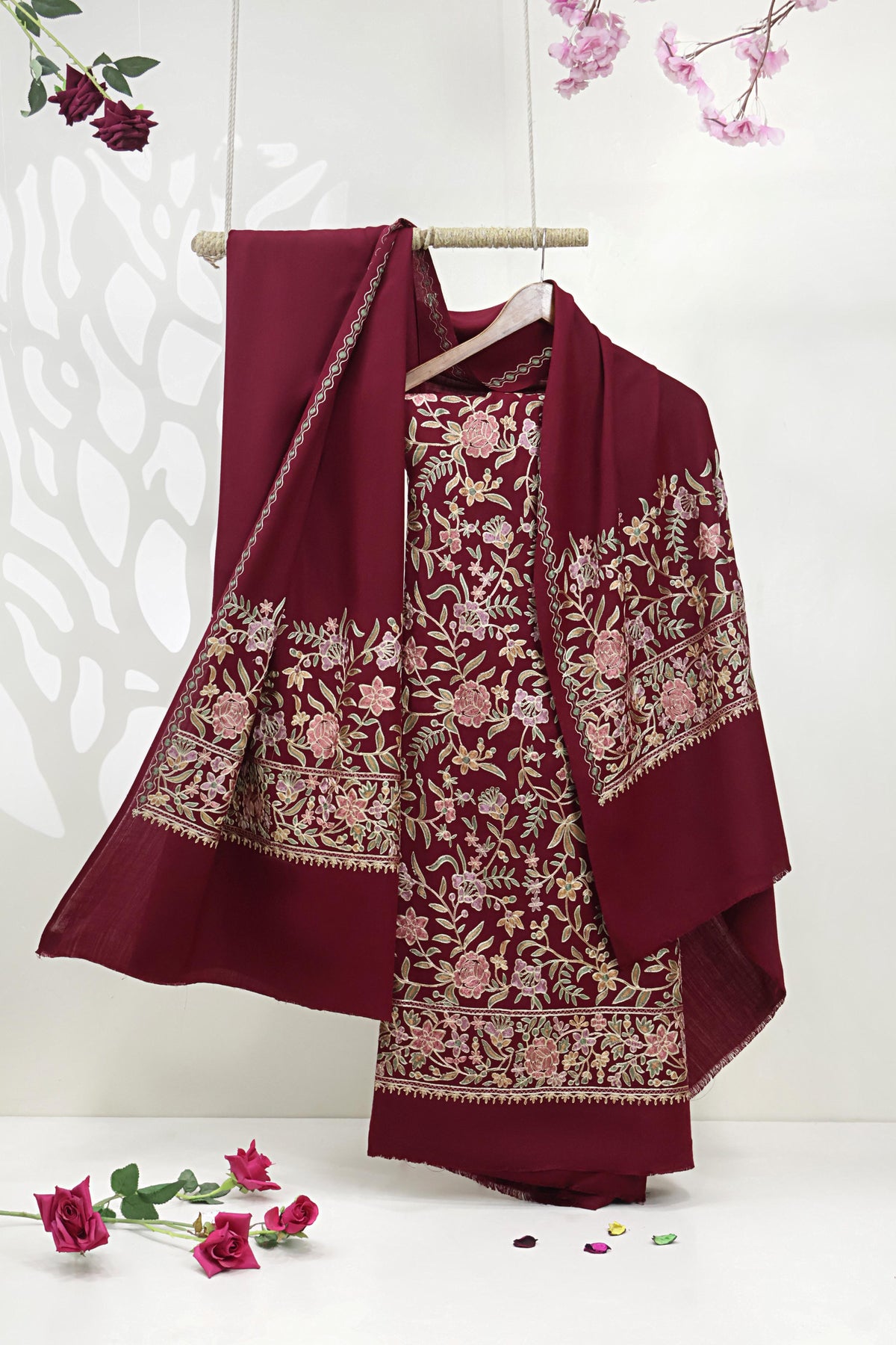 3Piece -Kashmiri Pashmina Suit WE3P22