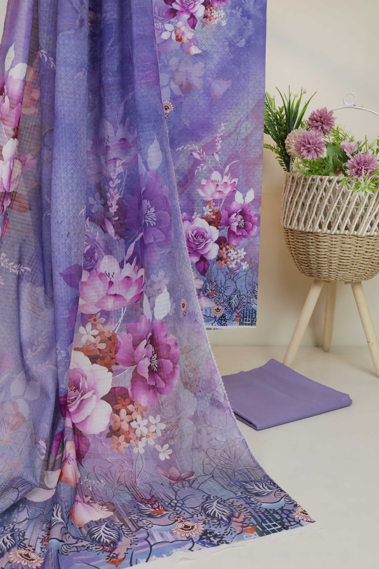 3Piece - Printed Doriya Lawn Suit 3PSL64