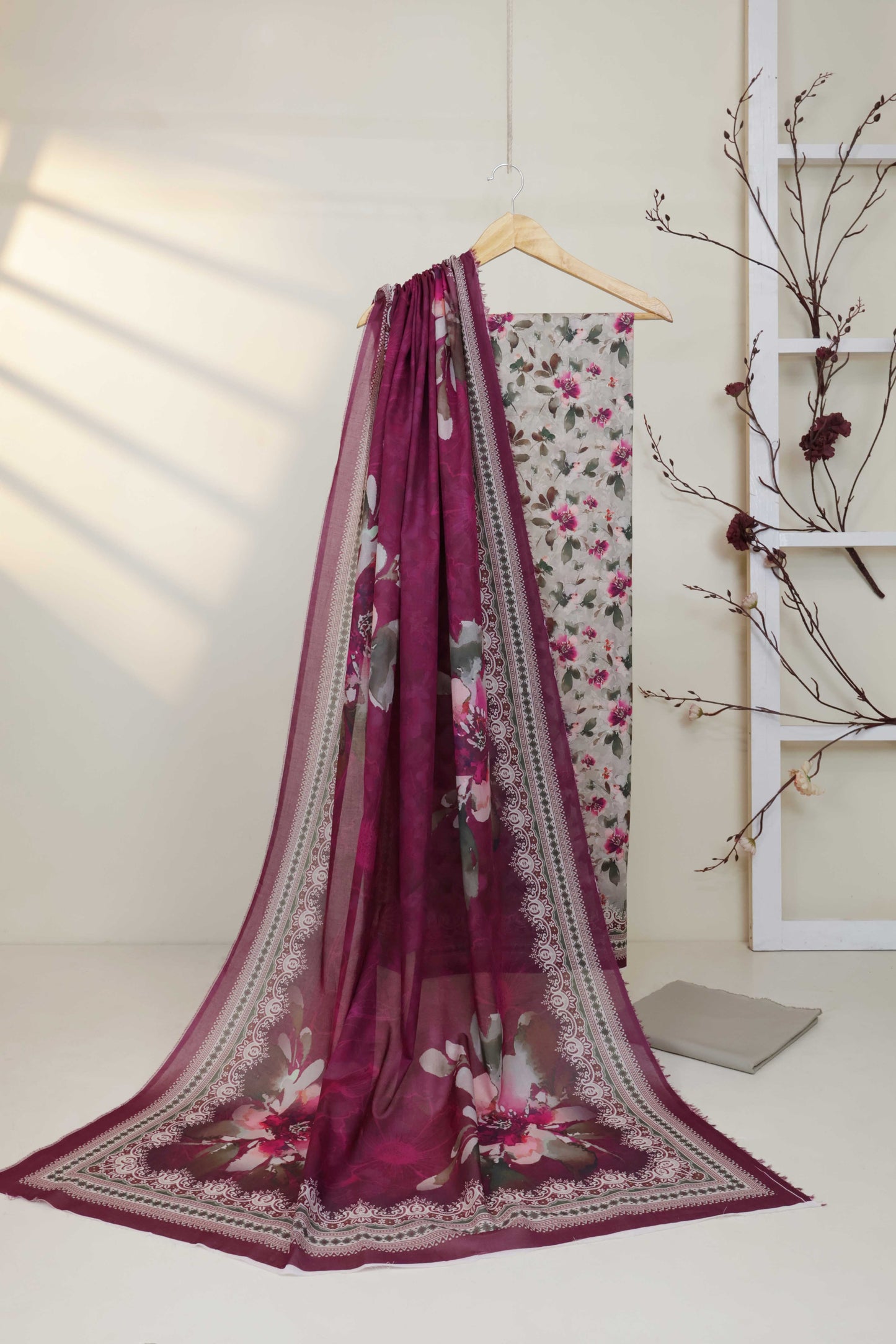 3PC-Lawn Printed Suit 3PLBS50