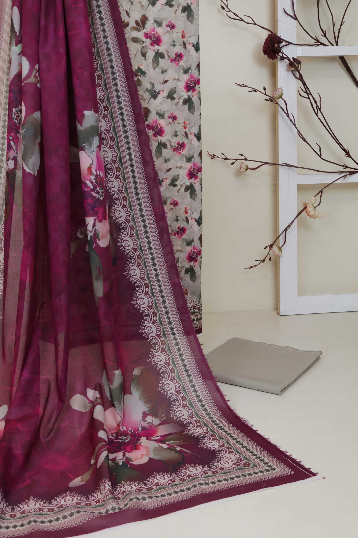 3PC-Lawn Printed Suit 3PLBS50