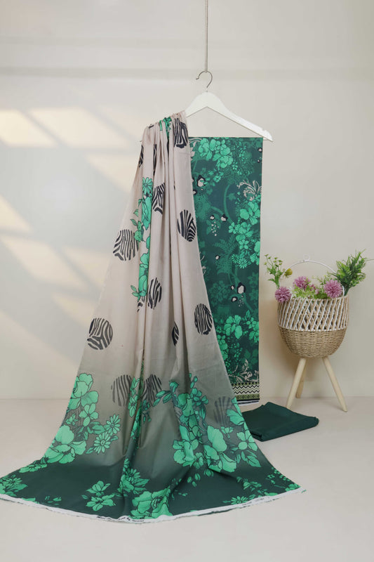 3Piece - Printed Lawn Suit H25SLST93