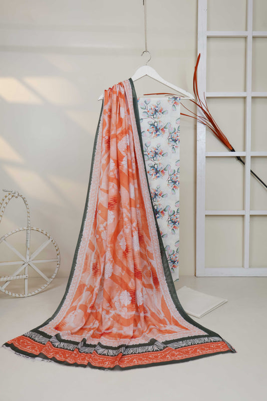 3Piece - Printed Doriya Lawn Suit H25SLST96