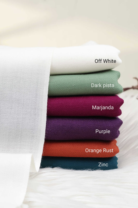 Plain Acralic Pashmina Shawl