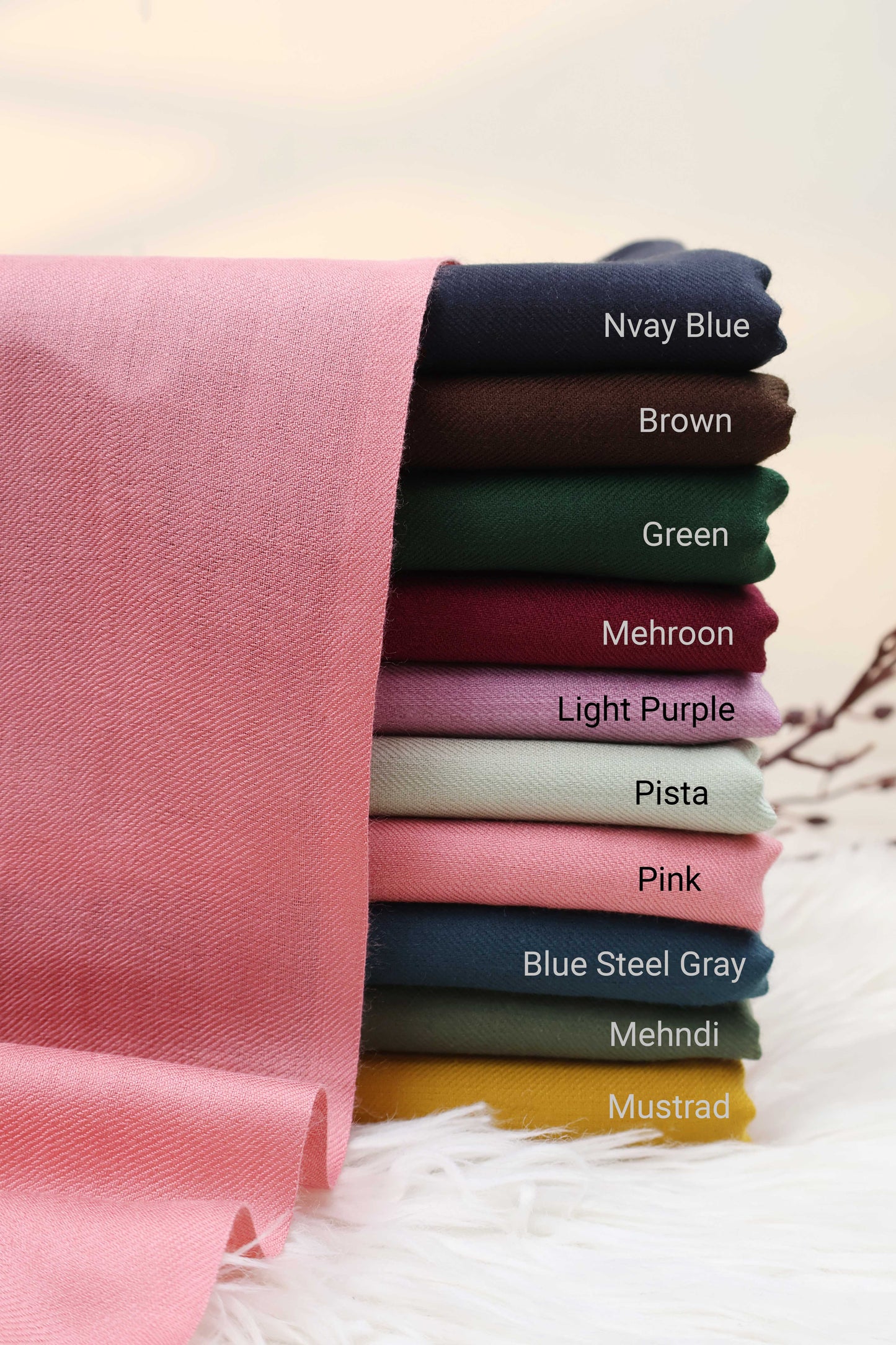 Plain Acralic Pashmina Shawl