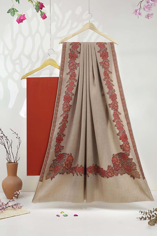 3Piece -Karandi with Pashmina Shawl KP26LORG01