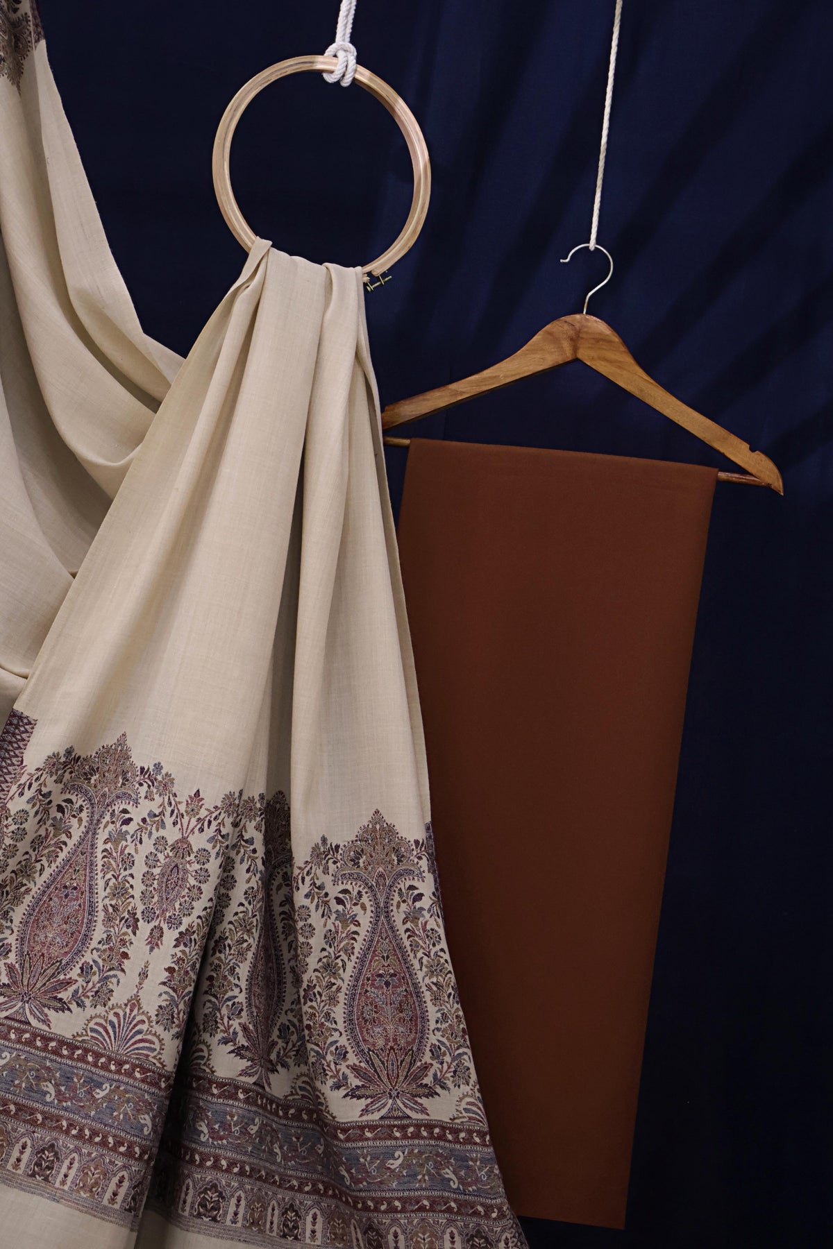3Piece -Karandi with Pashmina Shawl KP26DRS24