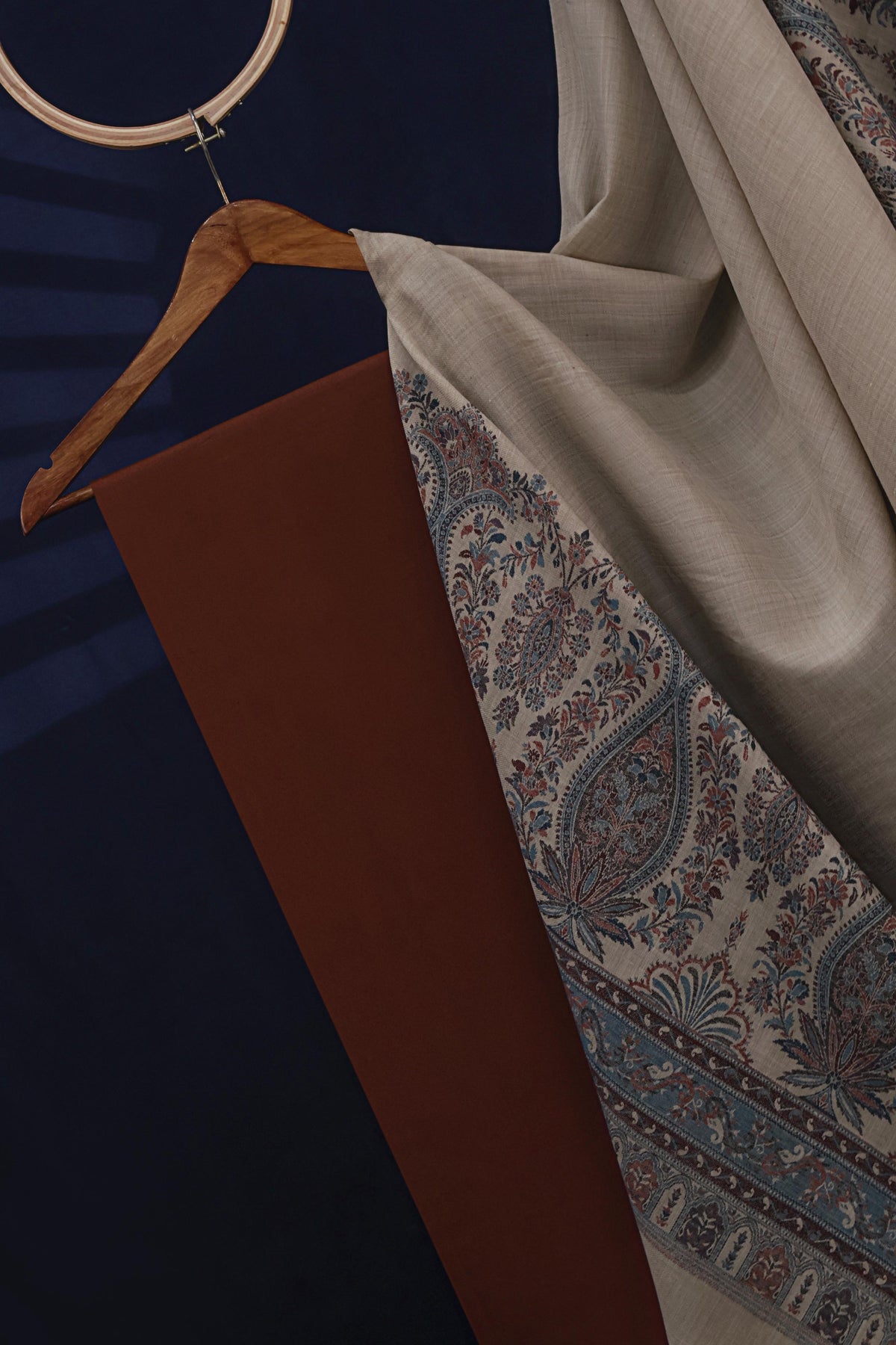 3Piece -Karandi with Pashmina Shawl KP26DRS29
