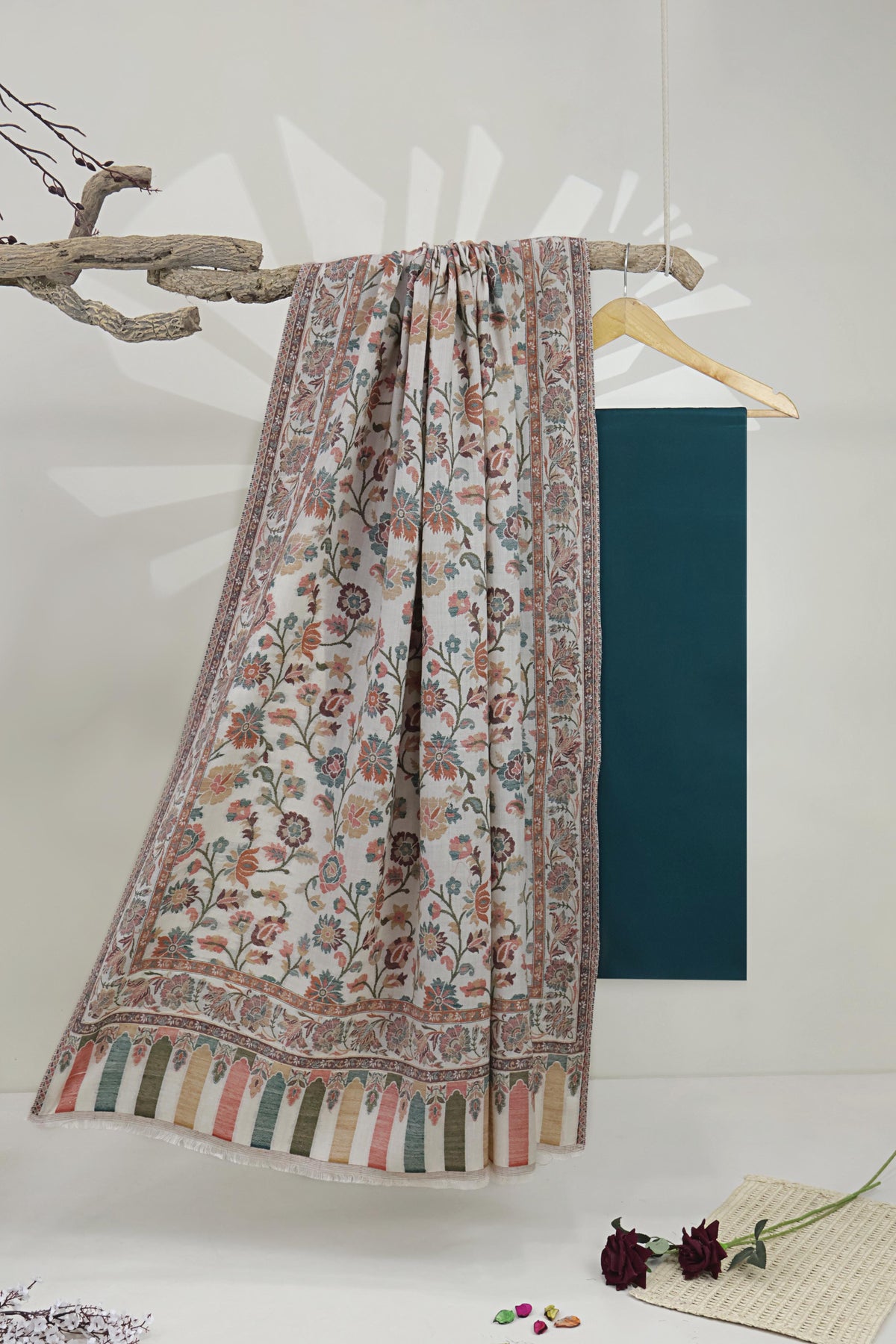 3Piece -Karandi with Pashmina Shawl KP26ZN02