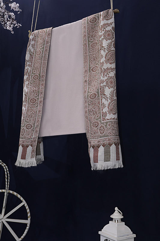 3Piece -Karandi with Pashmina Shawl KP26ALD01
