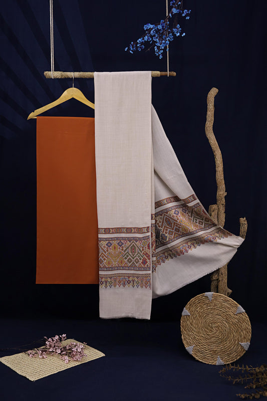 3Piece -Karandi with Pashmina Shawl KP26LORG03