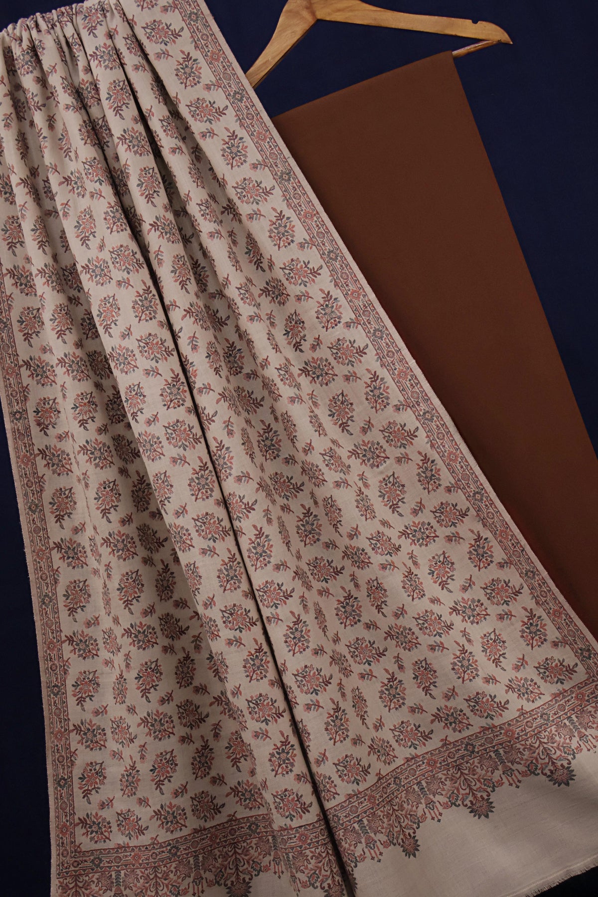 3Piece -Karandi with Pashmina Shawl KP26DRS27