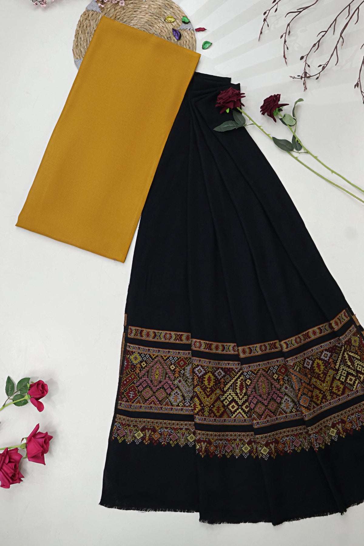 3Piece -Marina with Pashmina Shawl  KP26MSD02