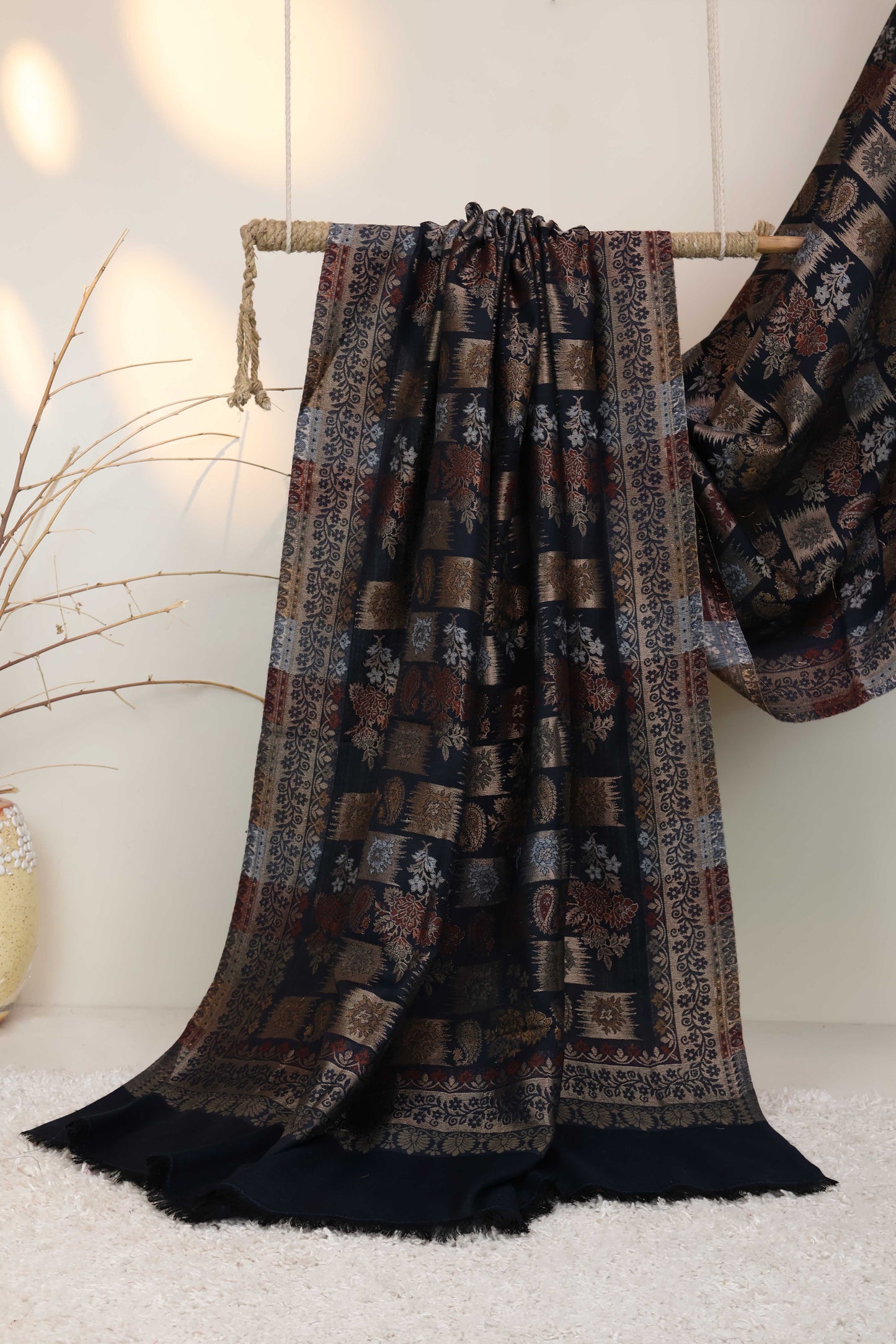 Jacquard Pashmina Shawl 3643B