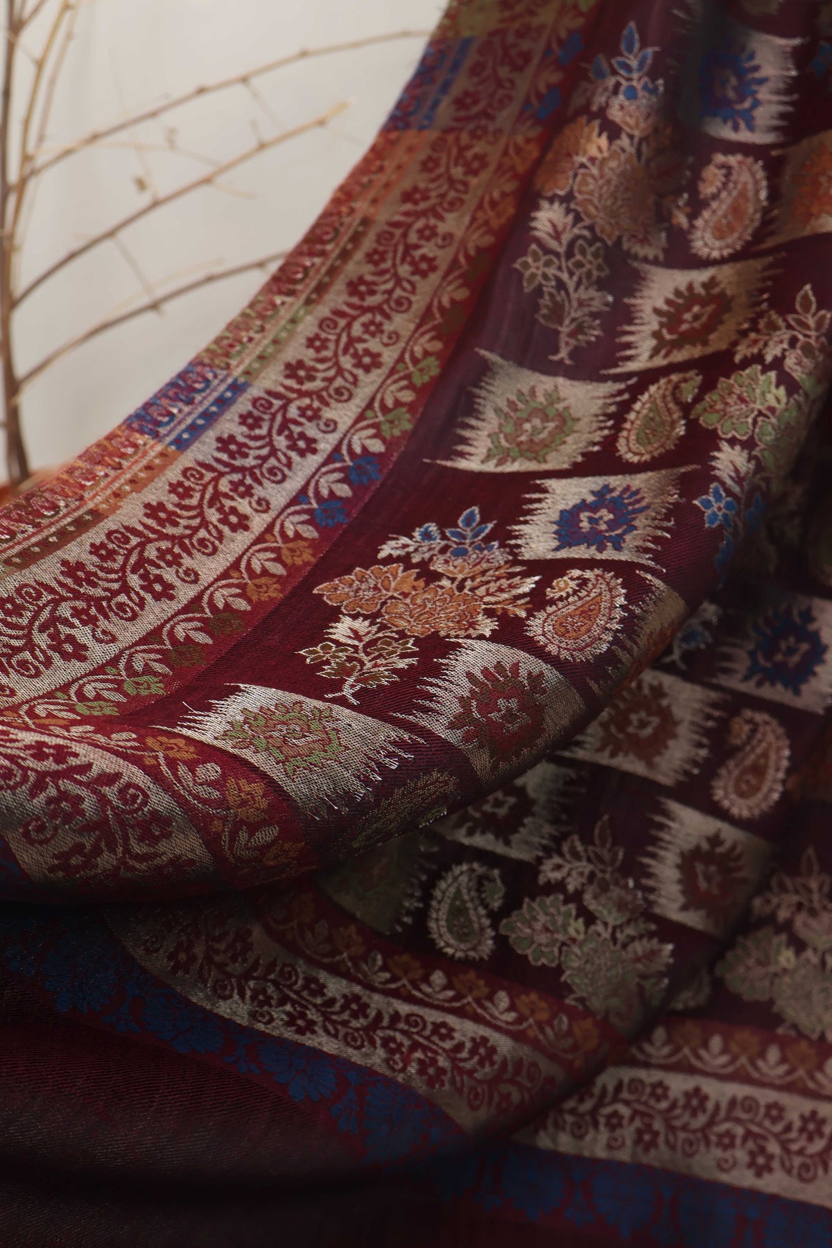 Jacquard Pashmina Shawl 3643A