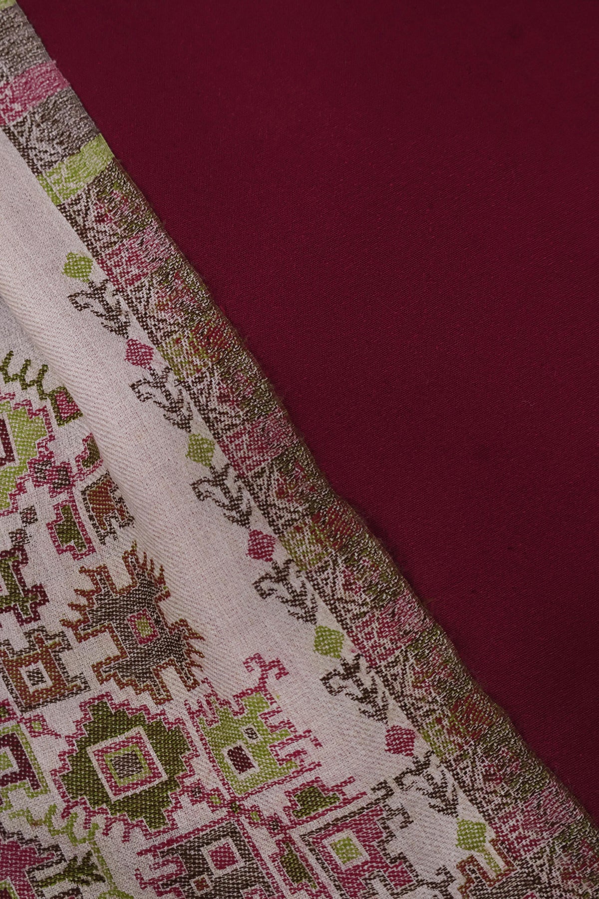3Piece -Karandi with Pashmina Shawl KP26MR17