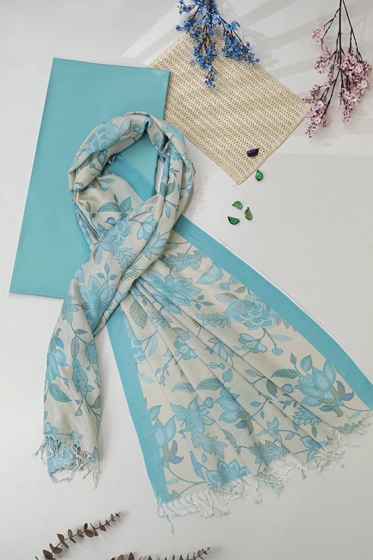 3Piece -Karandi with Rashmina Shawl KP26SEA01