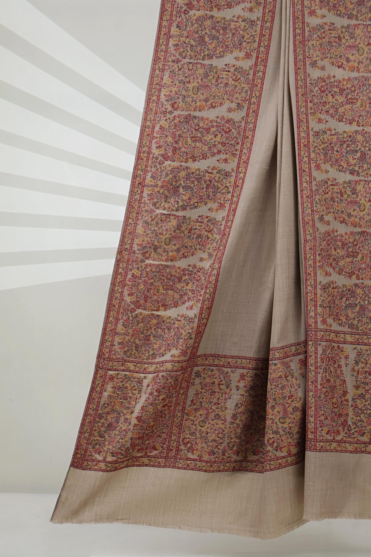 3Piece -Karandi with Pashmina Shawl KP26DMR40