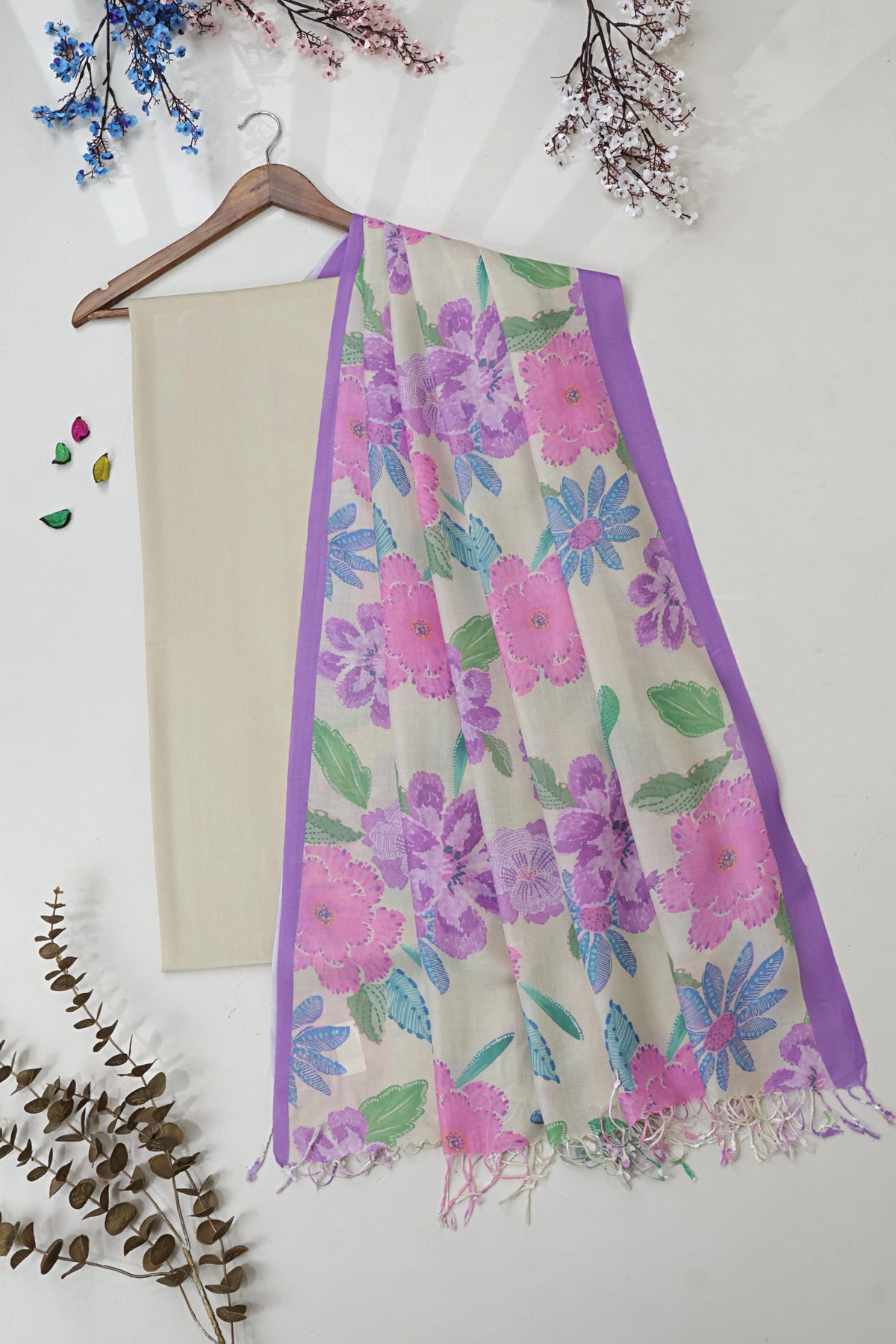 3Piece -Karandi with Rashmina Shawl KP26Sk02