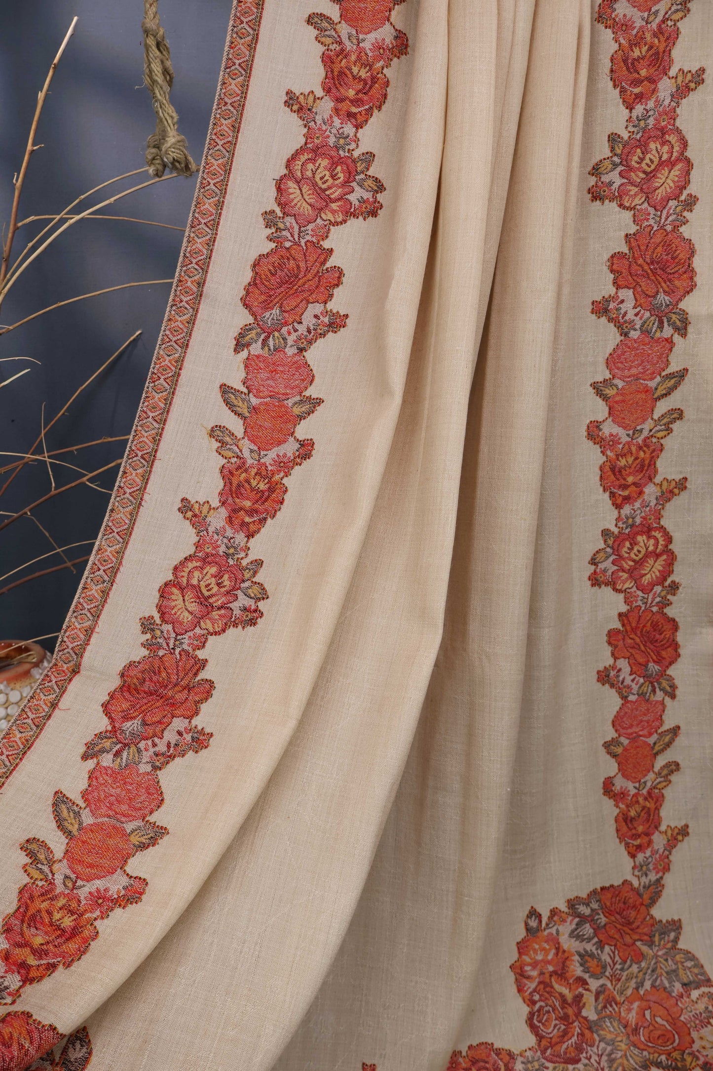 Kani Border Pashmina Shawl  HKSH18