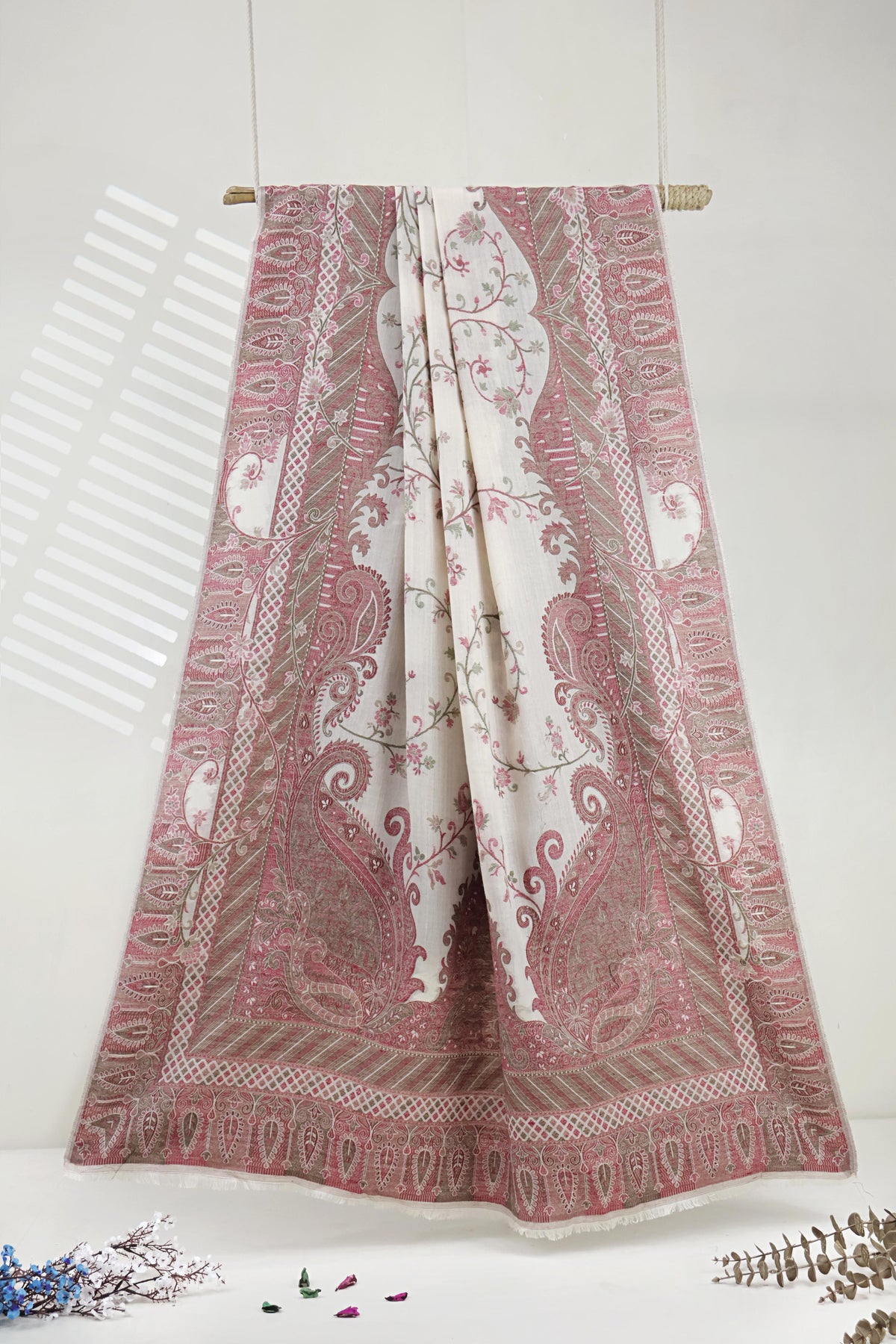 3Piece -Karandi with Pashmina Shawl KP26MR22