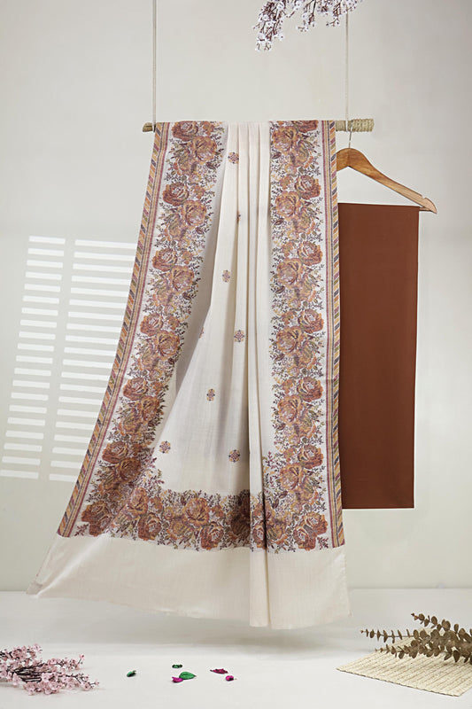 3Piece -Karandi with Pashmina Shawl KP26DRS32