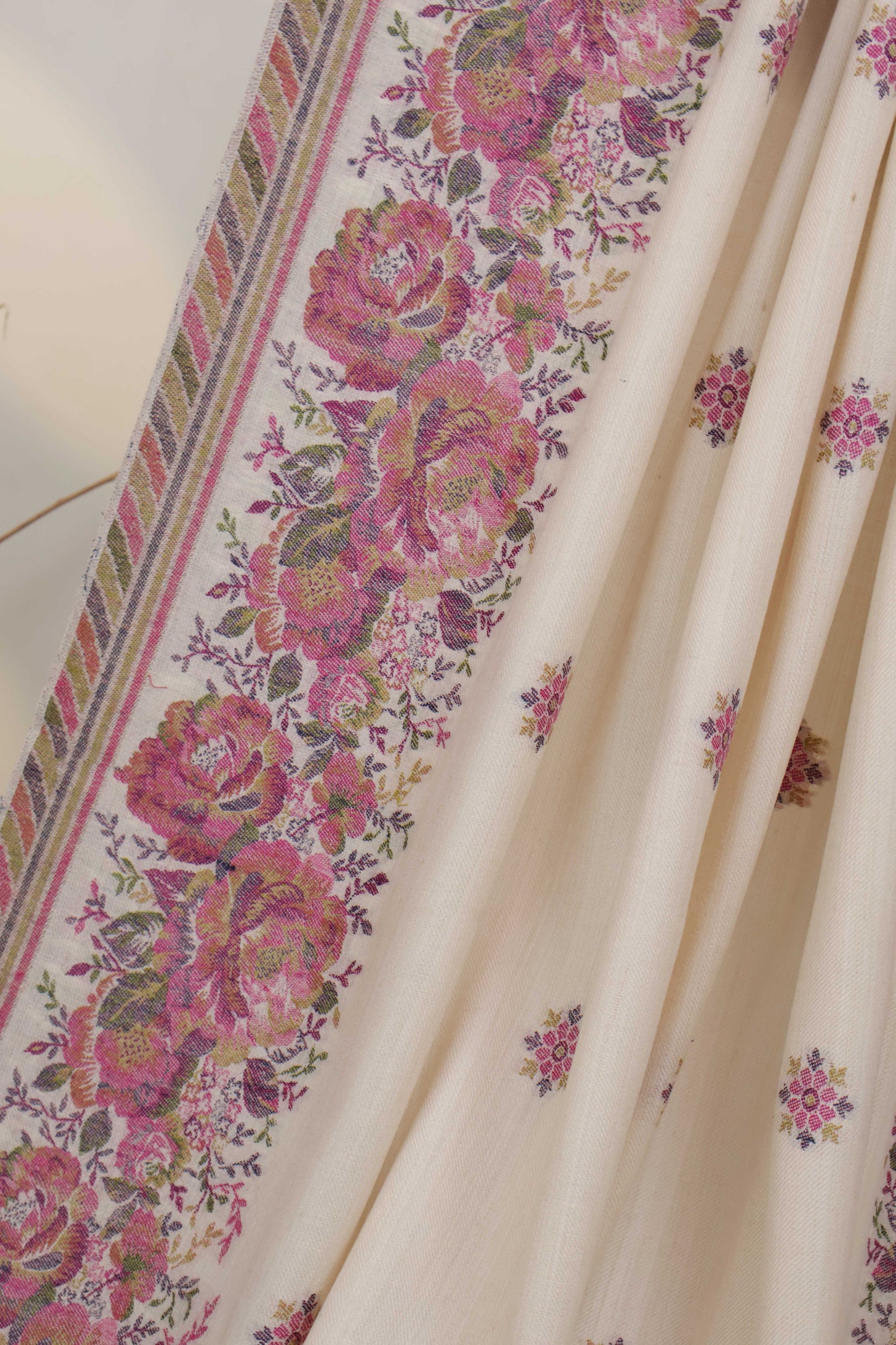 Kani Border Pashmina Shawl 3496C