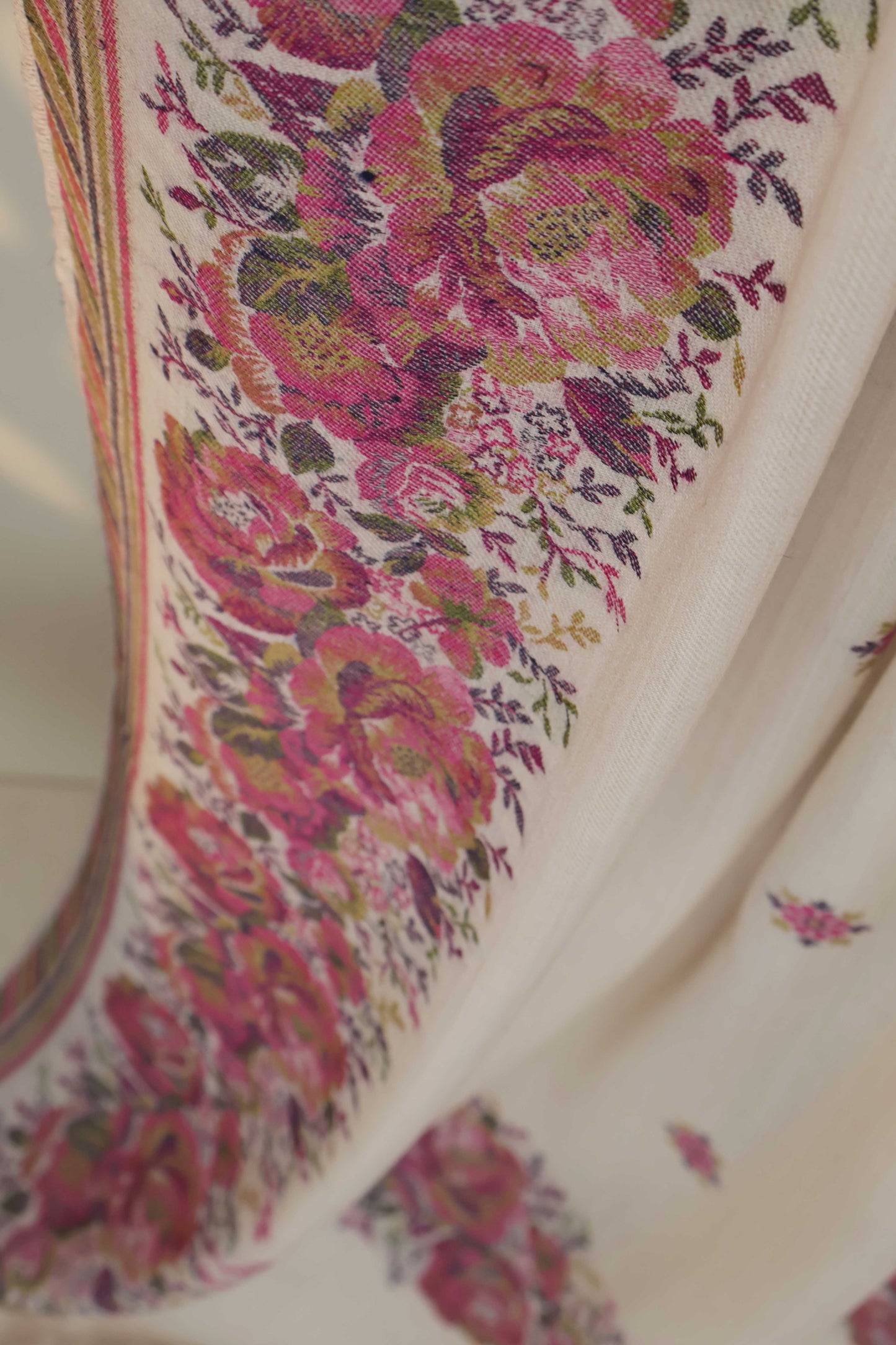 Kani Border Pashmina Shawl 3496C