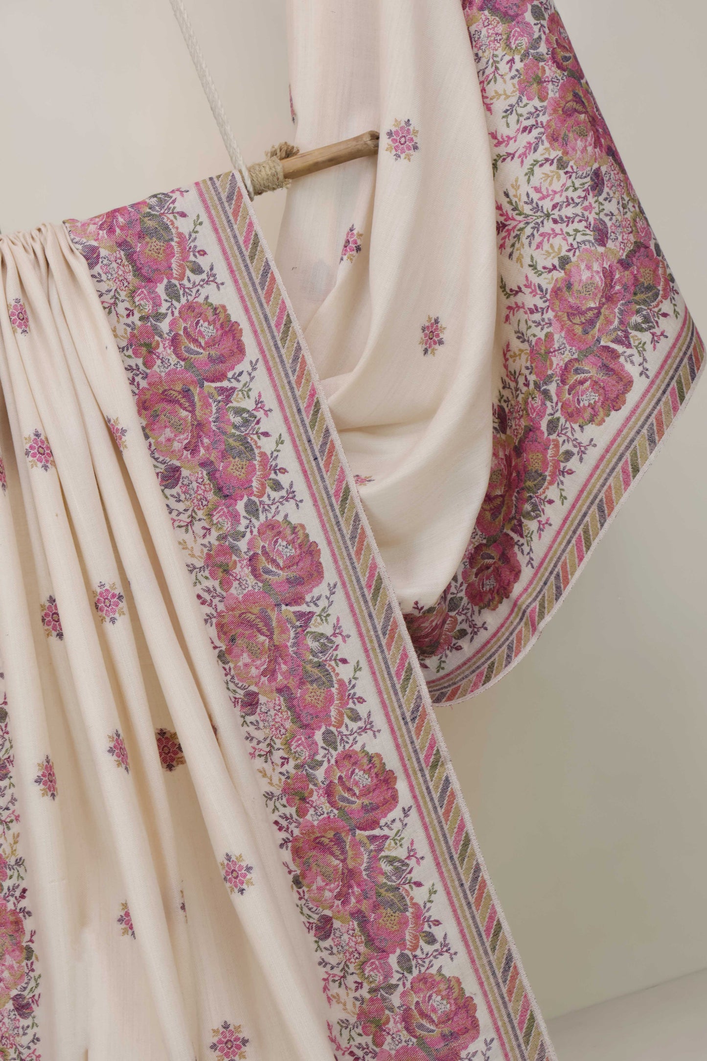 Kani Border Pashmina Shawl 3496C