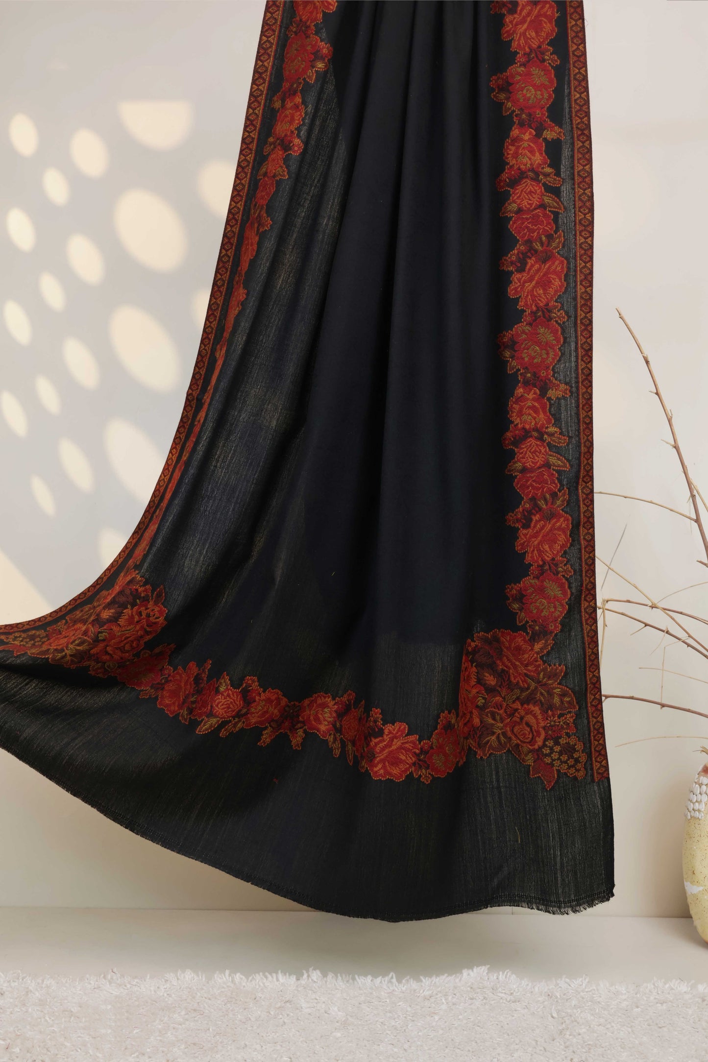 Kani Border Pashmina Shawl  HKSH29