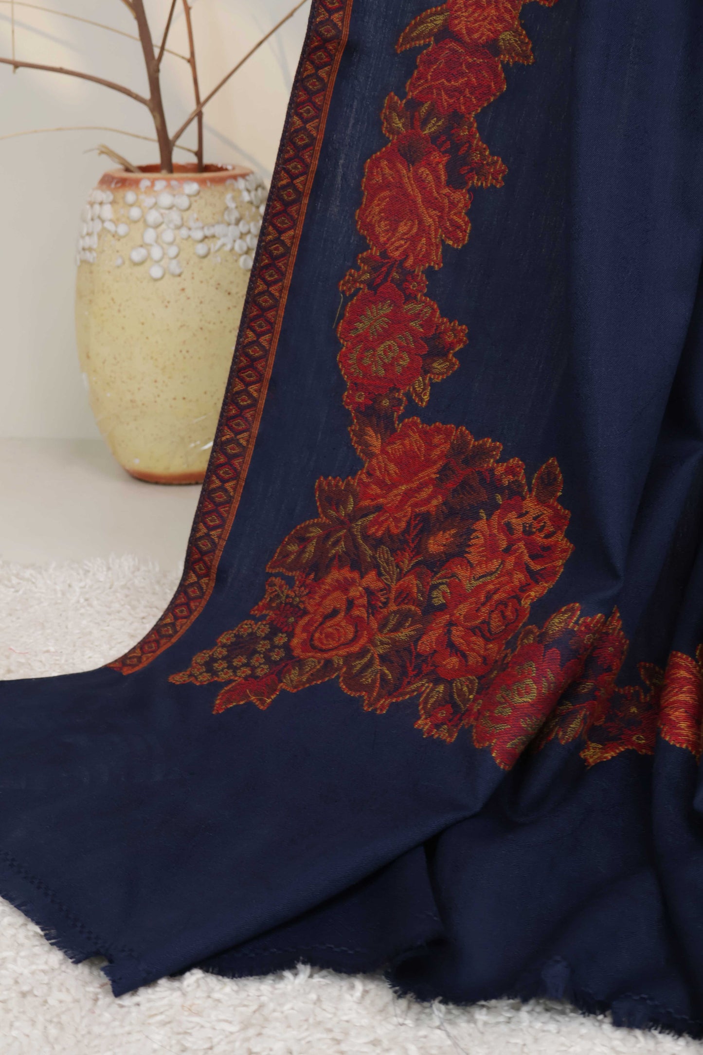 Kani Border Pashmina Shawl  PDWSH11