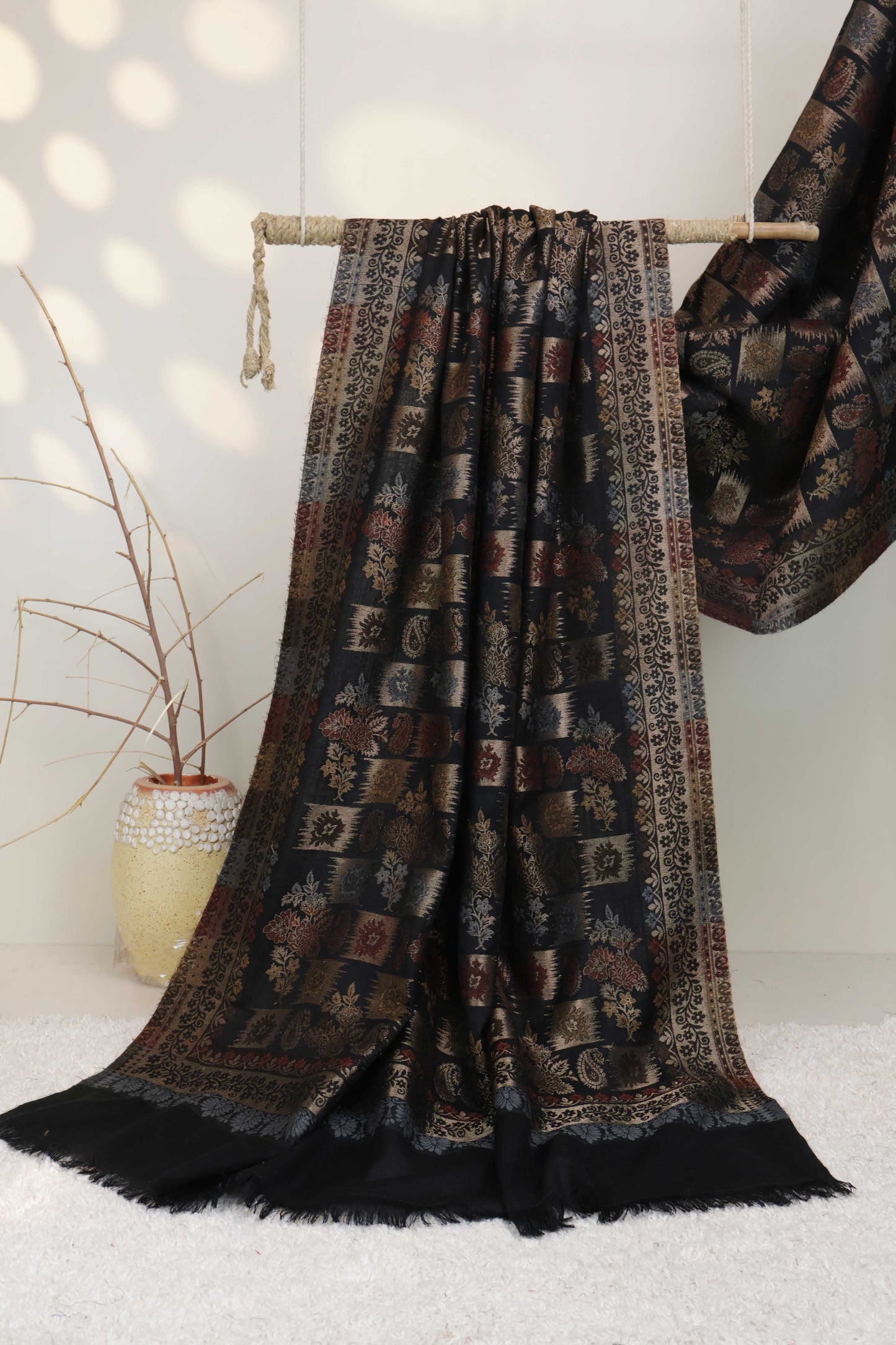 Jacquard Pashmina Shawl 3643E