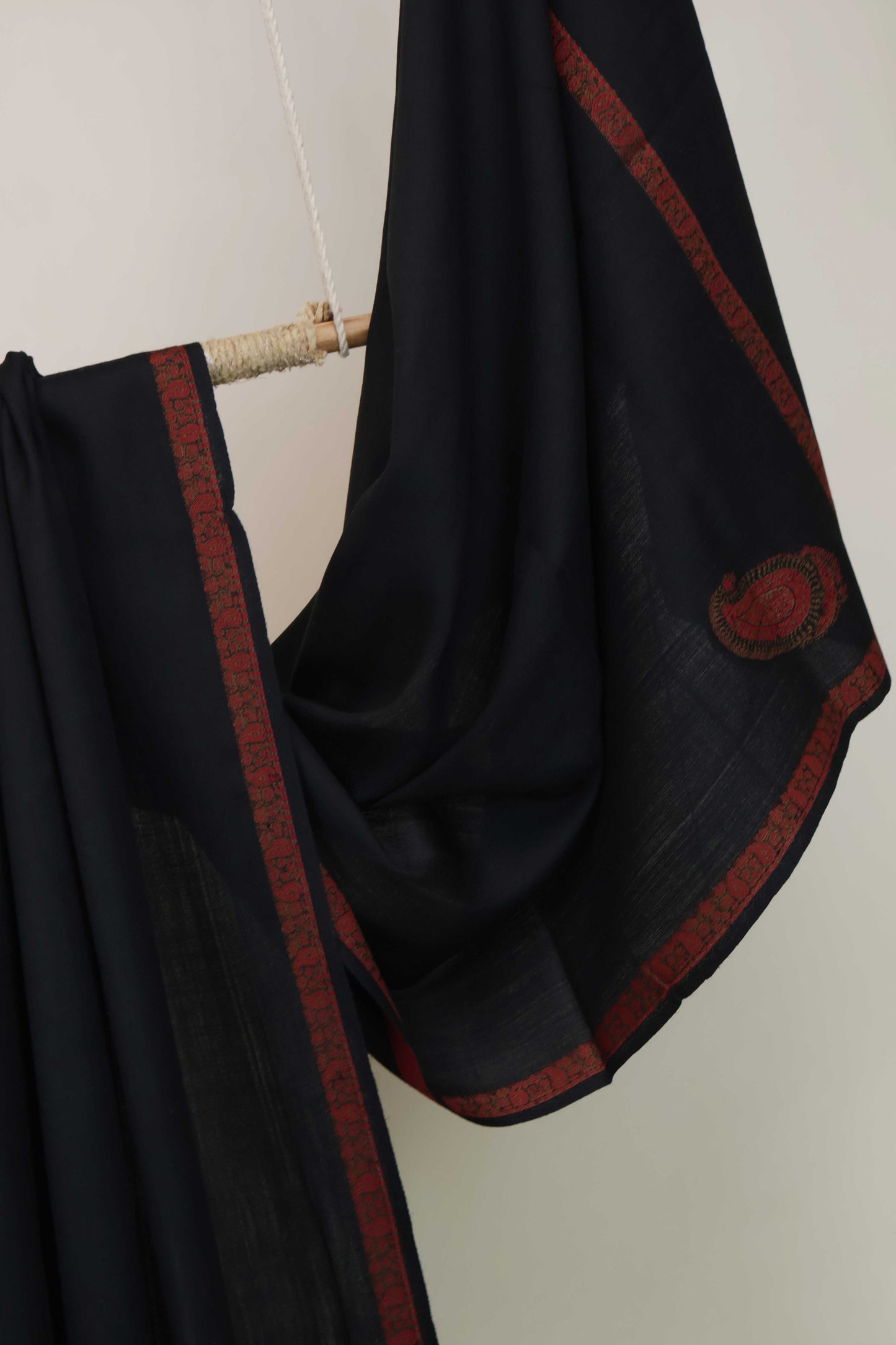 4 Side Kani Palo Pashmina Shawl 3535 Black2
