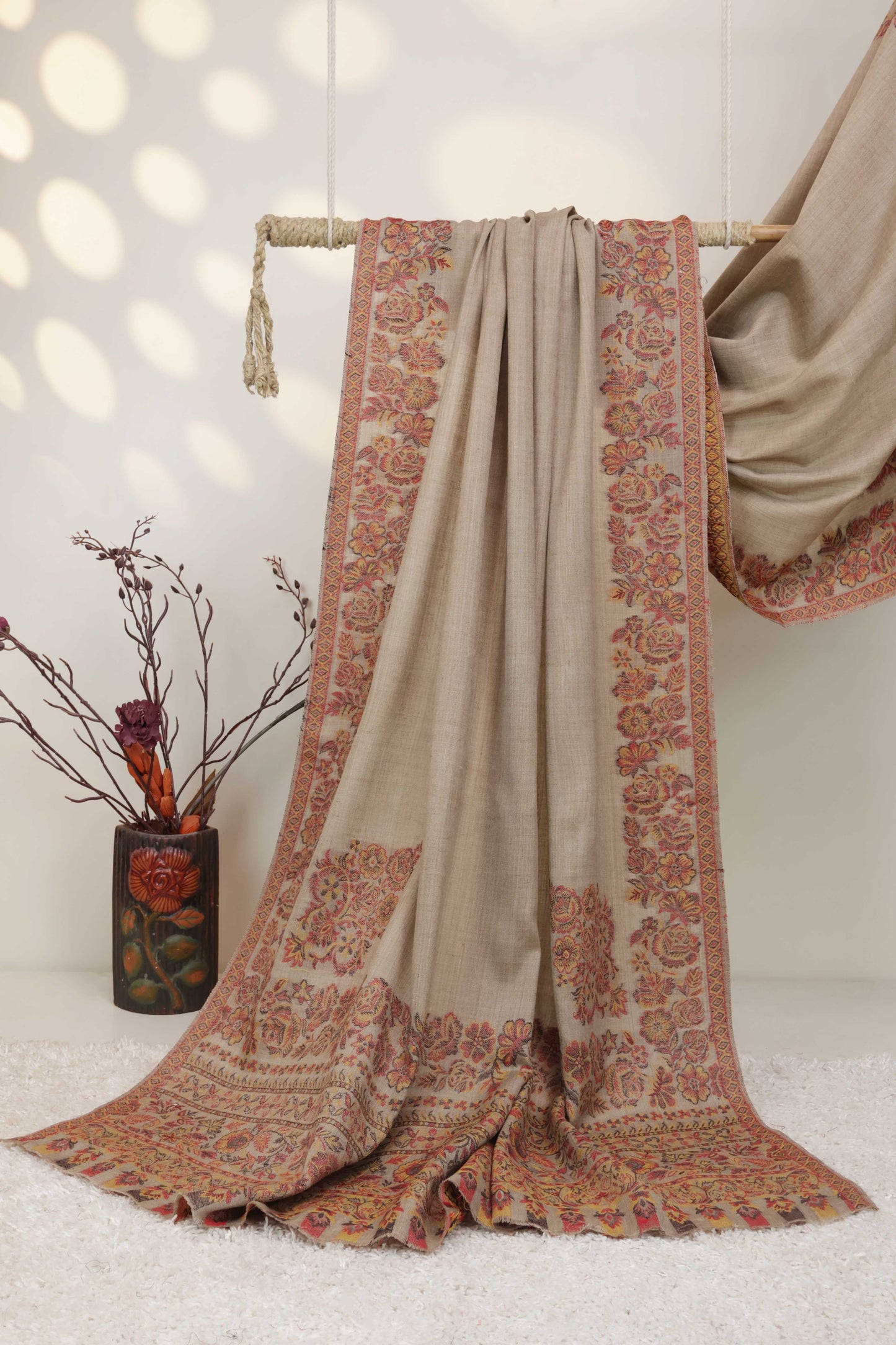 Kani Border Pashmina Shawl  HKSH51
