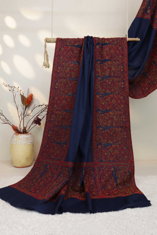 Kani Border Pashmina Shawl  HKSH04