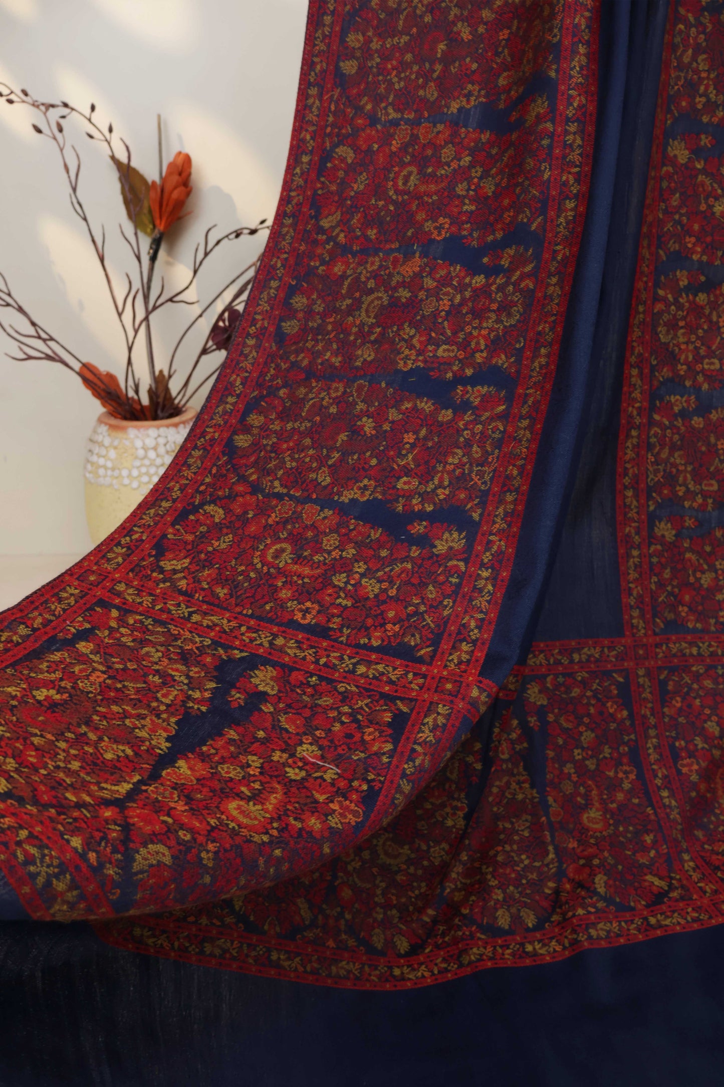 Kani Border Pashmina Shawl  HKSH04