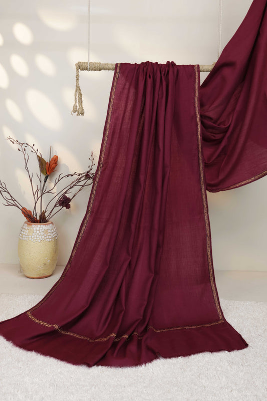 Embroidered Broder Pashmina Shawl SB40
