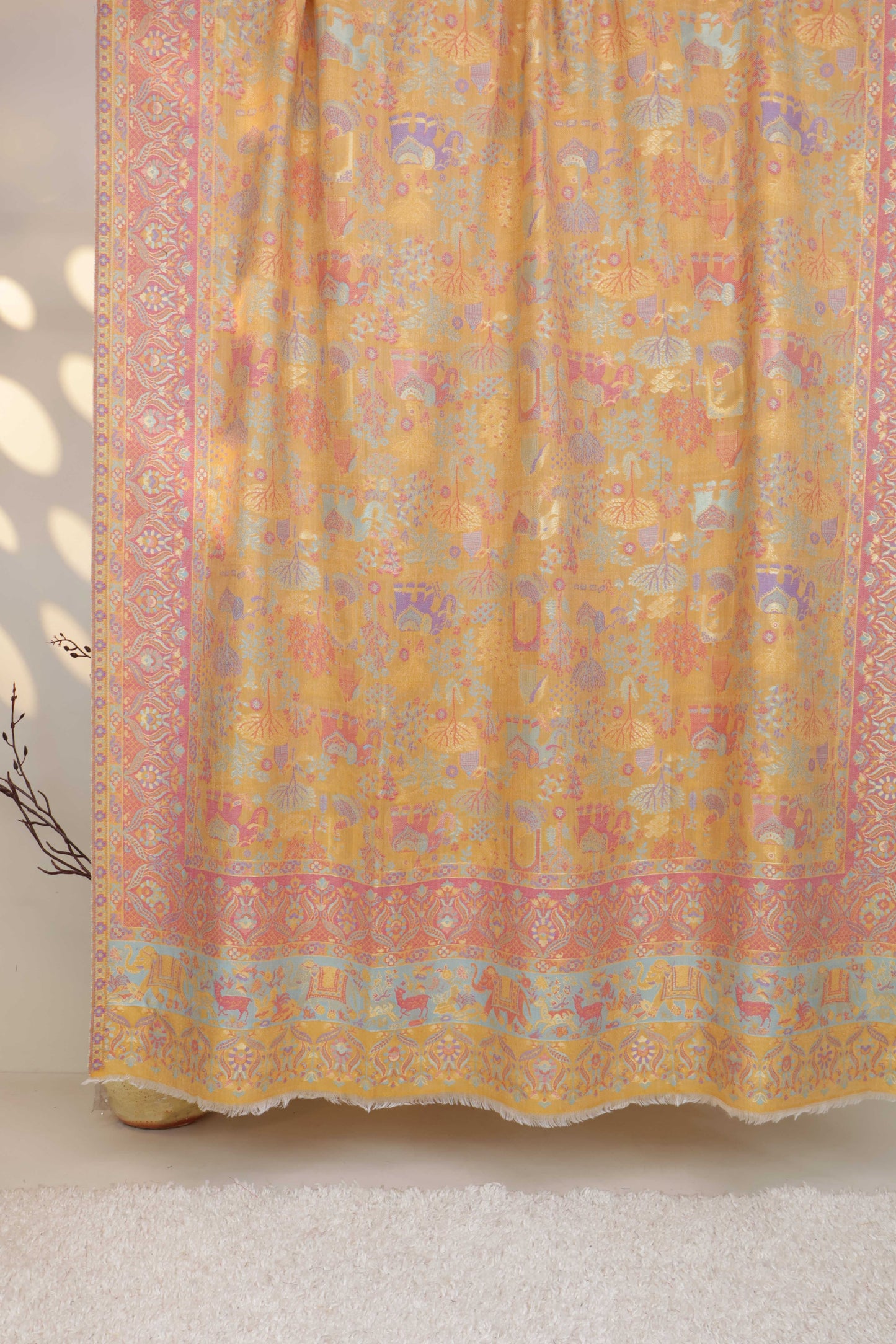 Pure Pashmina indian kani Shawl PDWSH40