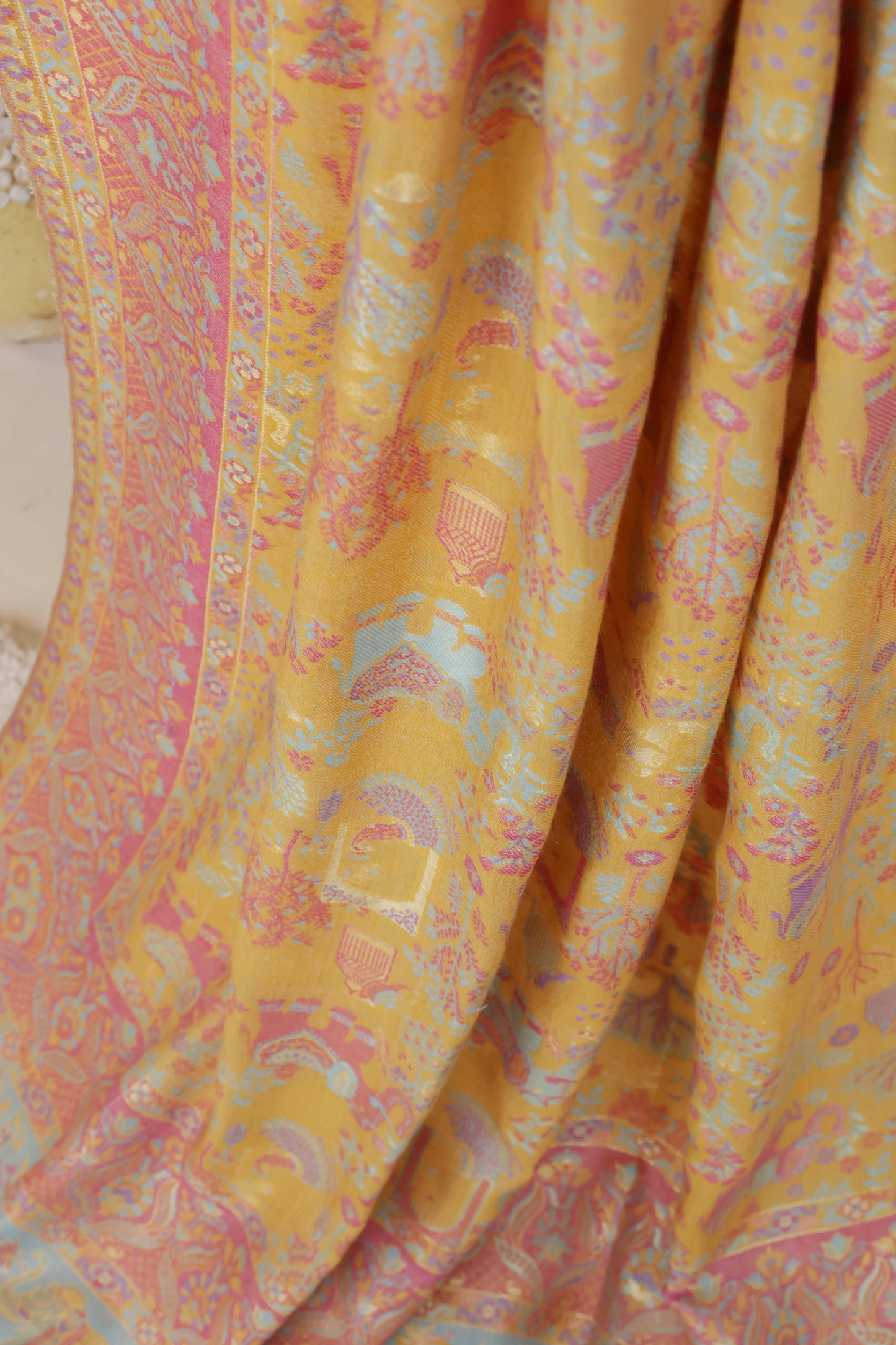 Pure Pashmina indian kani Shawl PDWSH40