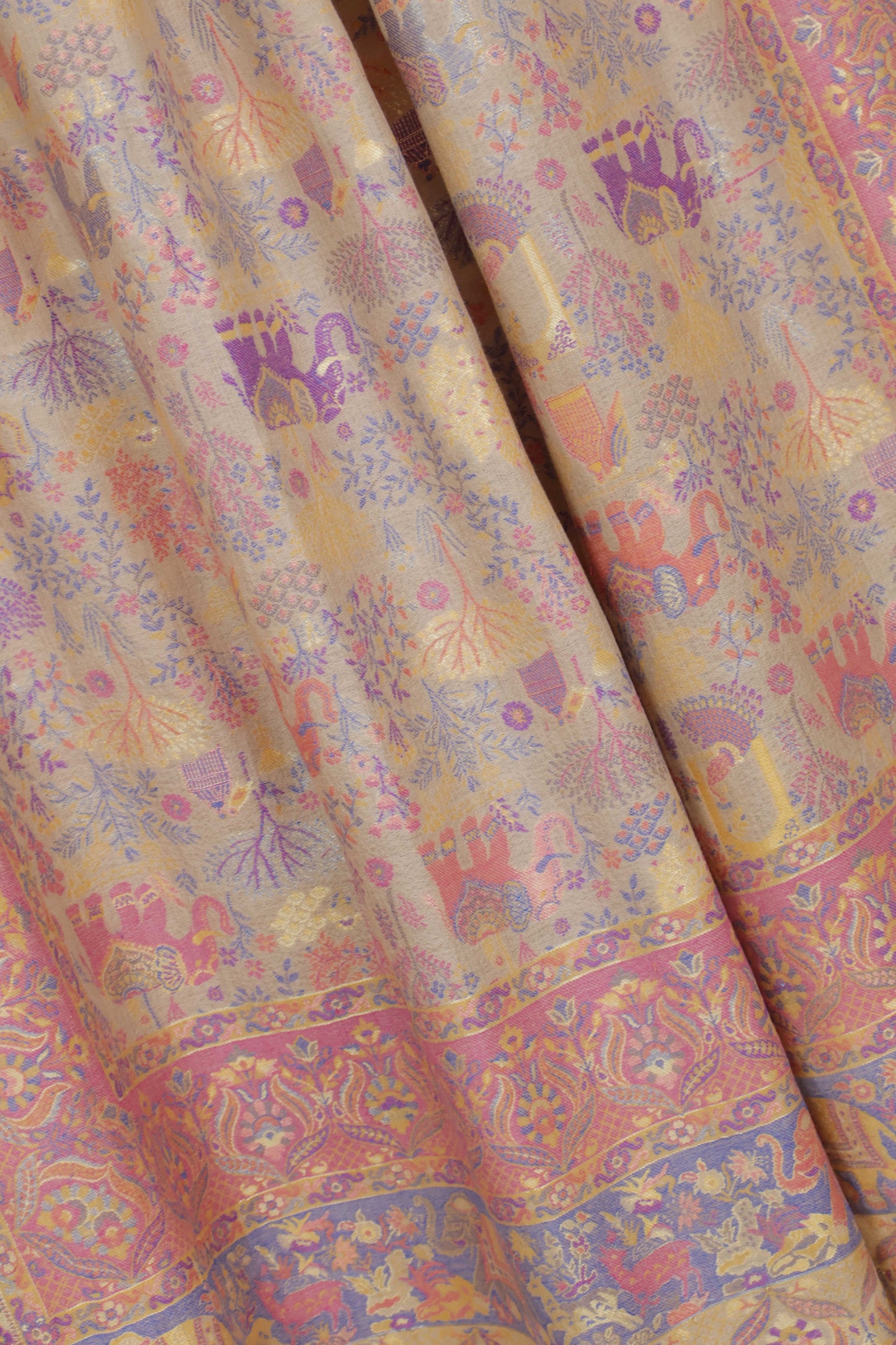 Pure Pashmina indian kani Shawl PDWSH38