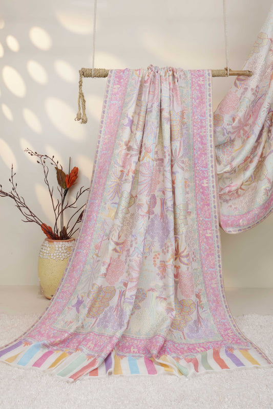 Pure Pashmina indian kani Shawl PDWSH39